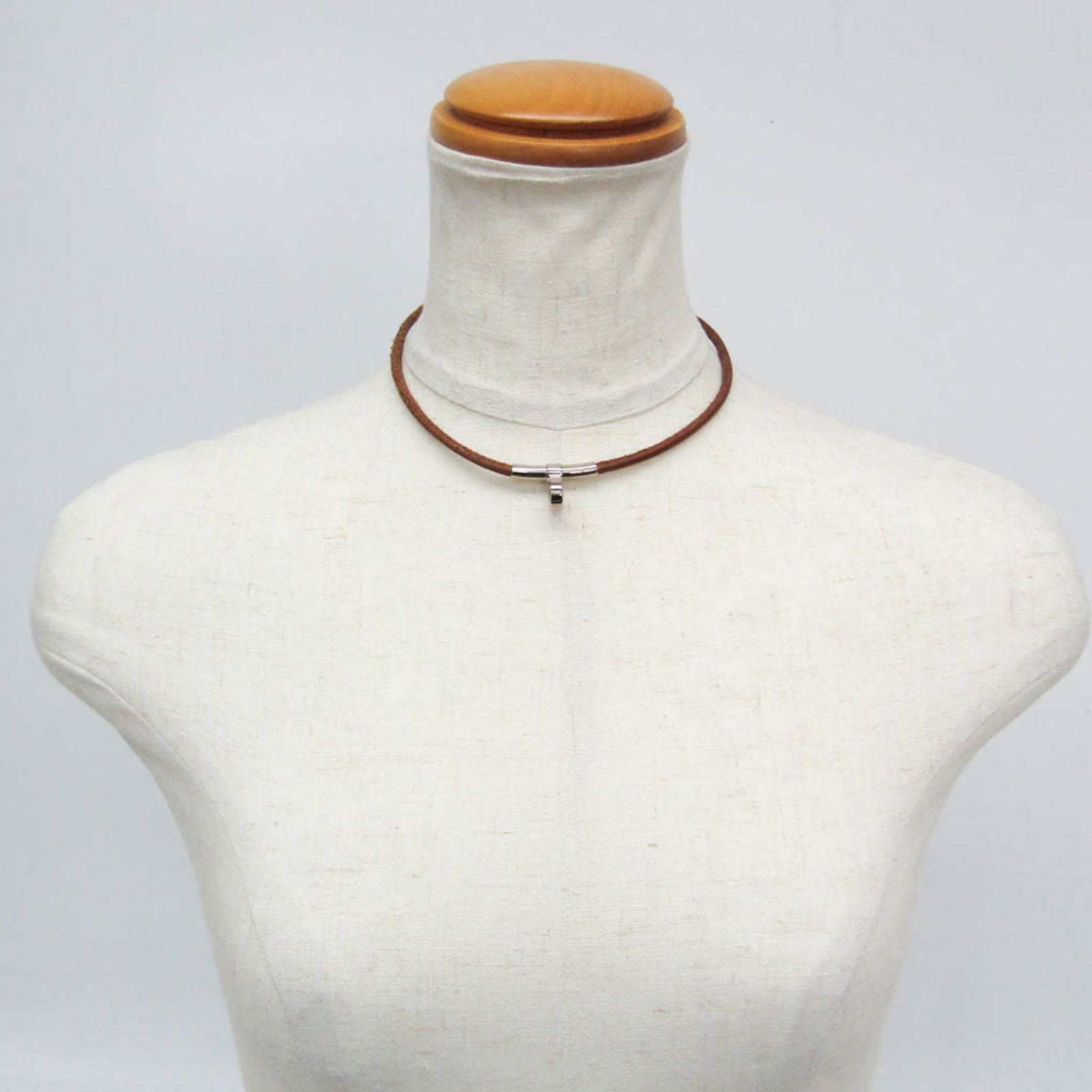 Metal leather bangle Hermes - 12