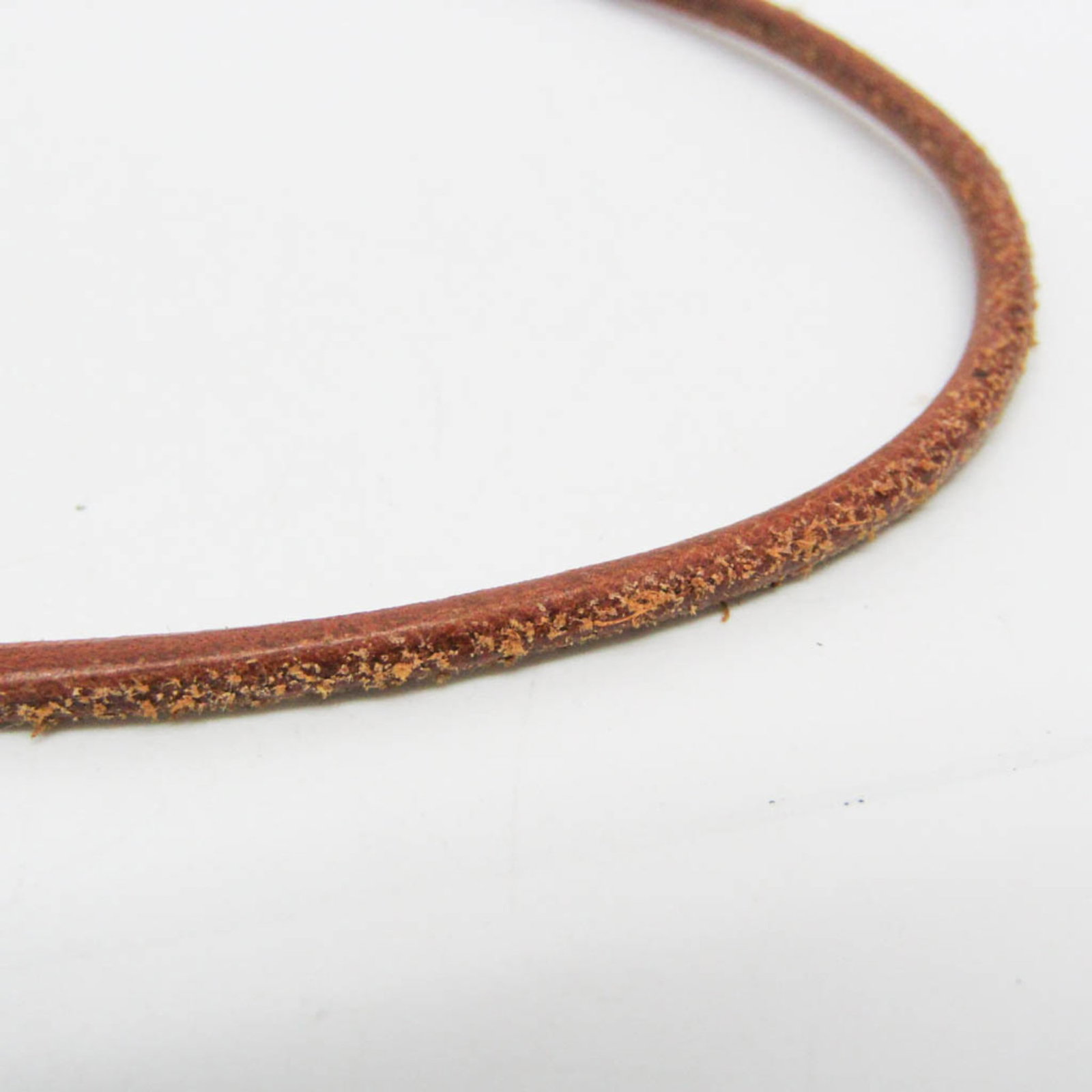 Metal leather bangle Hermes - 9