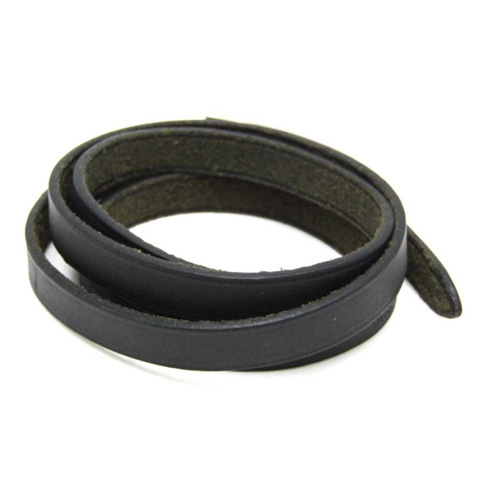 Metal leather bangle Hermes - 2