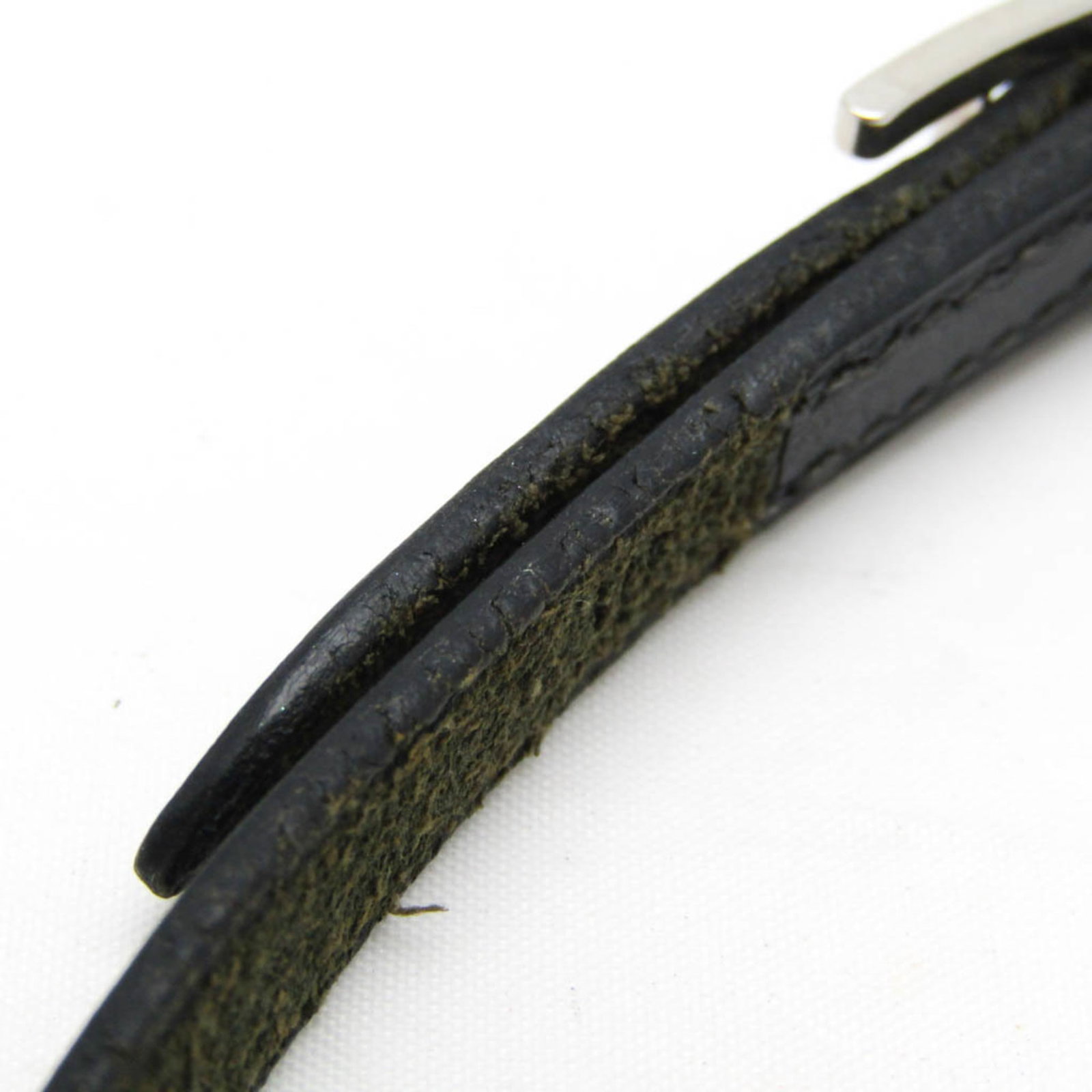 Metal leather bangle Hermes - 3