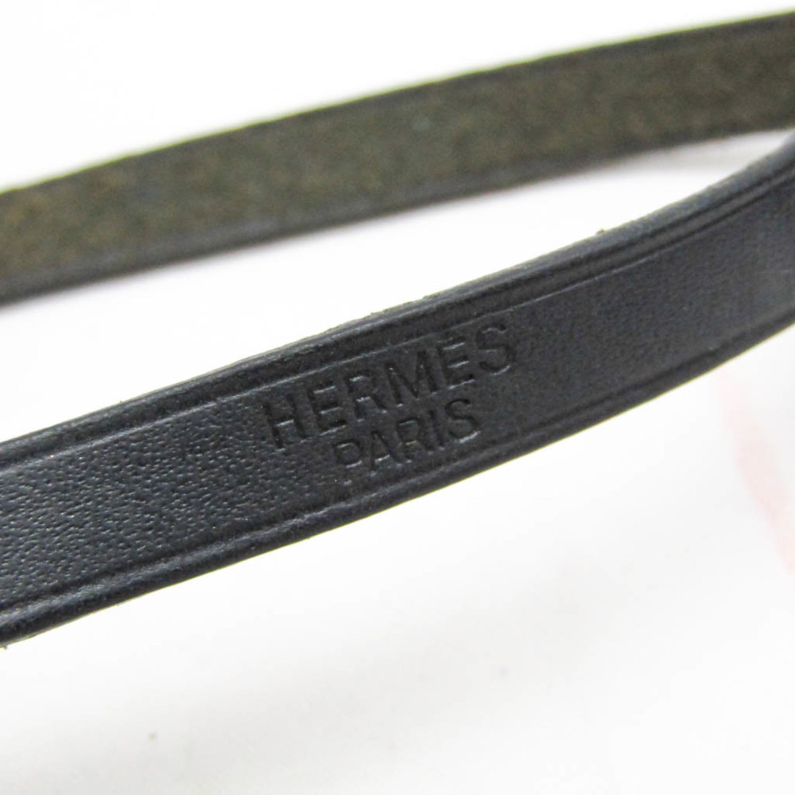 Metal leather bangle Hermes - 7