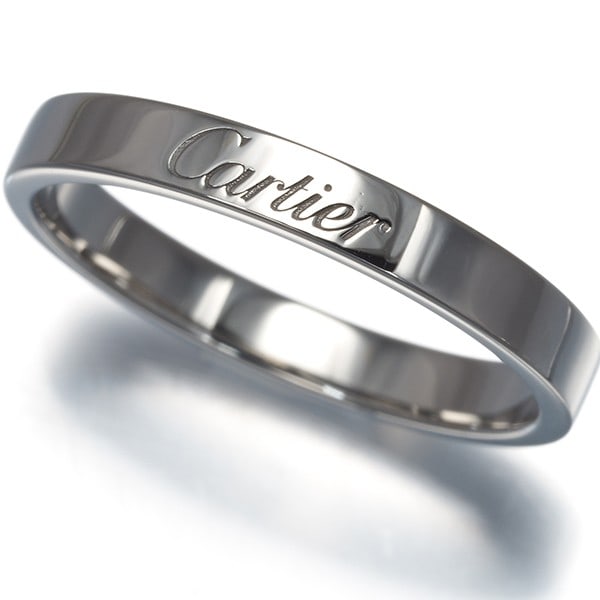 Cartier Ring C De Cartier Wedding Eu58 950 Platinum: Cartier Ring C De Cartier Wedding Eu58 950 Platinum Cartier's C de Cartier Ring in platinum stands out with its sleek design and luxurious metal. This EU58 size ring features no main stone, making it