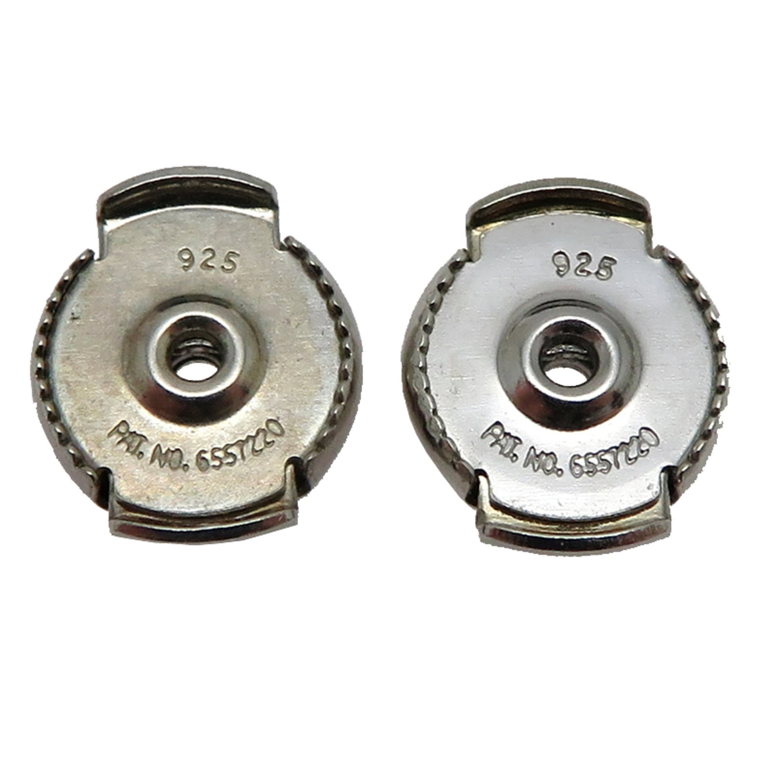 Hermes 925 Silver Earrings Stud - 5