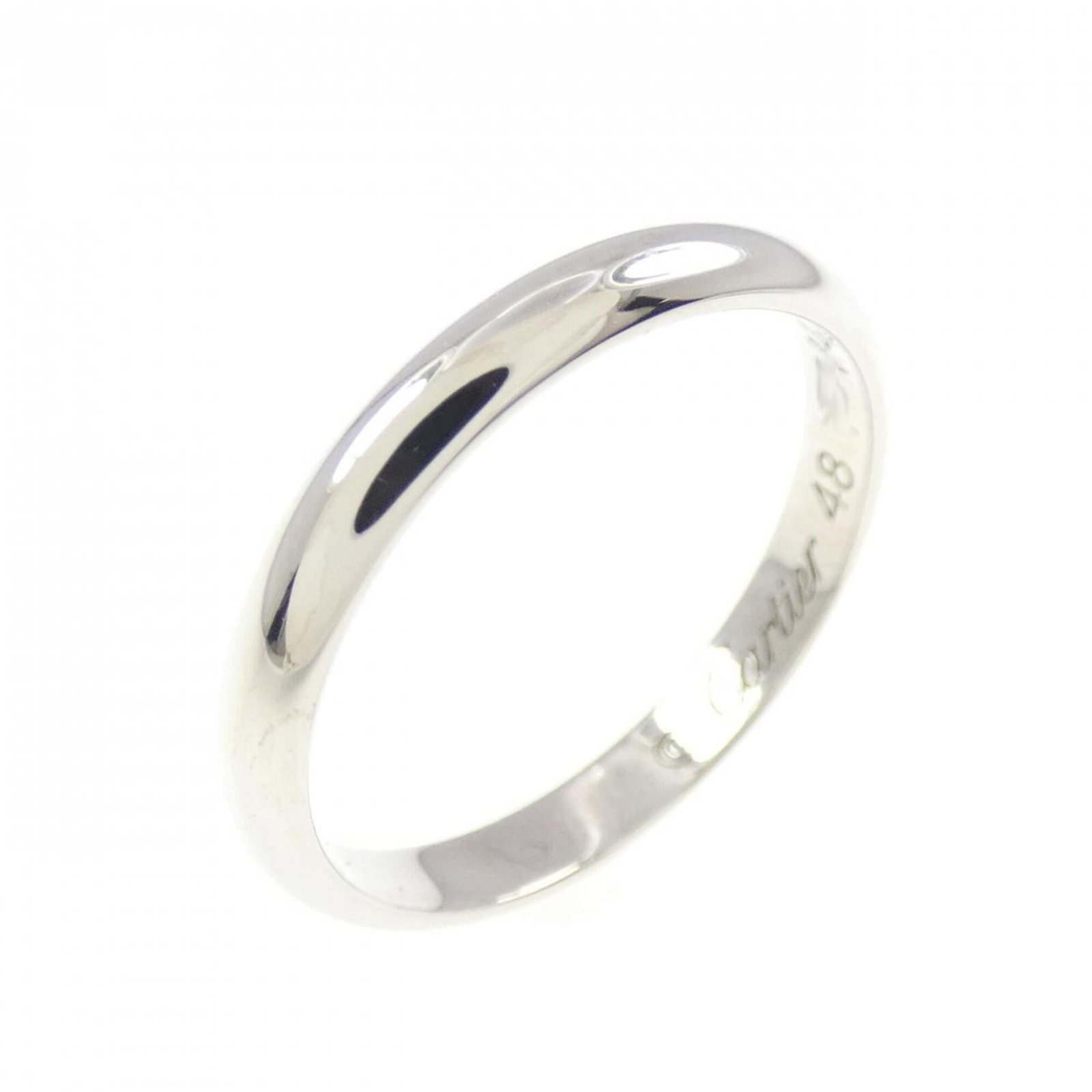 Declaration of Cartier: Declaration of Cartier Used Cartier Declaration in platinum, featuring silver accents and a classic design. The item bears a few traces of usage, with some minor scratches and dirt visible, but remain