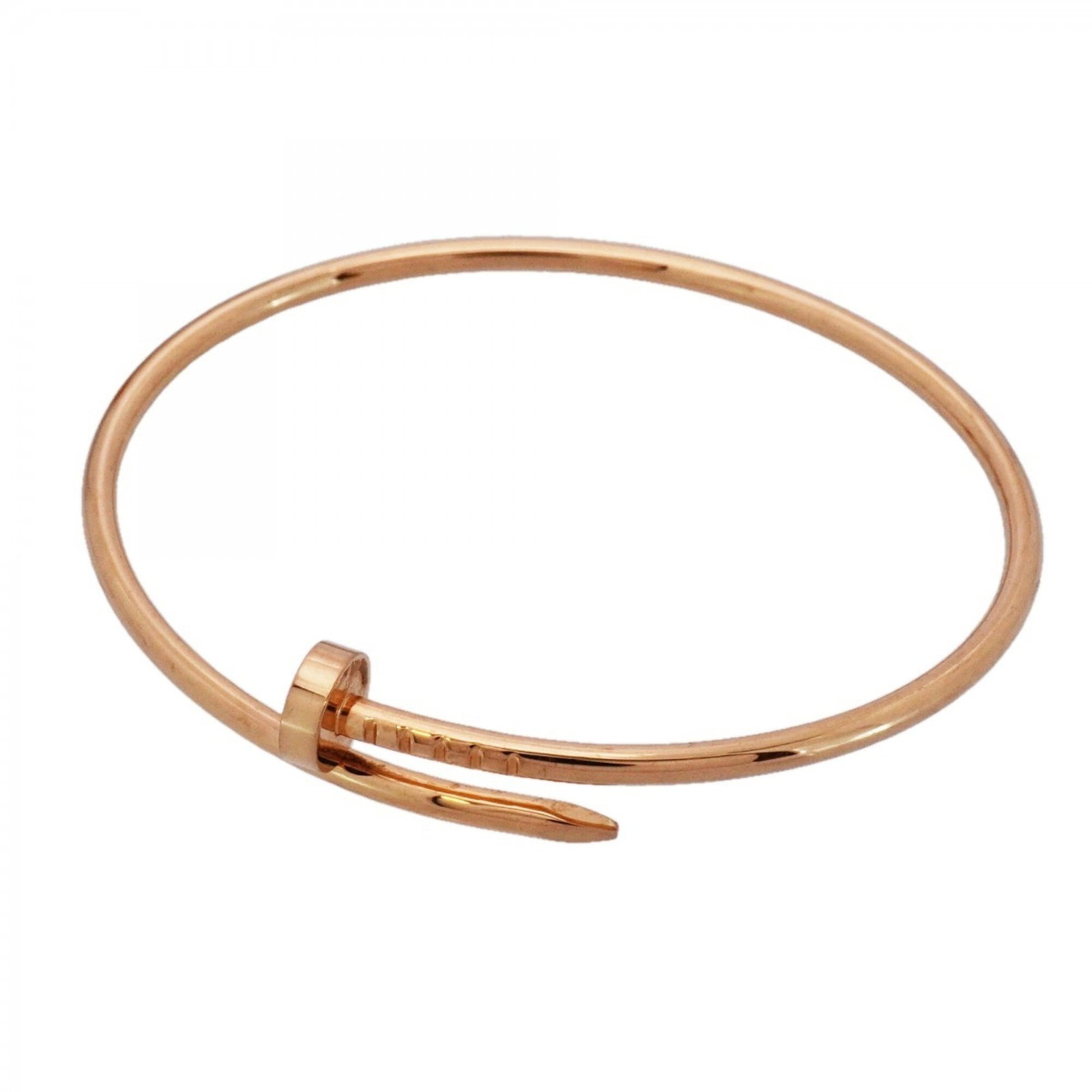Pink Gold 18K Bangle Cartier: Pink Gold 18K Bangle Cartier Pink Gold 18K Bangle Cartier - A Timeless Accessory. This pink gold bangle, crafted from 18K material, boasts a classic design that exudes elegance and sophistication. Mea