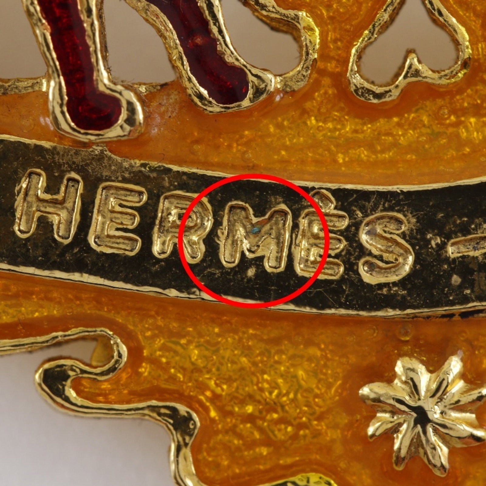 Hermes Brooch Gold Plating - 8