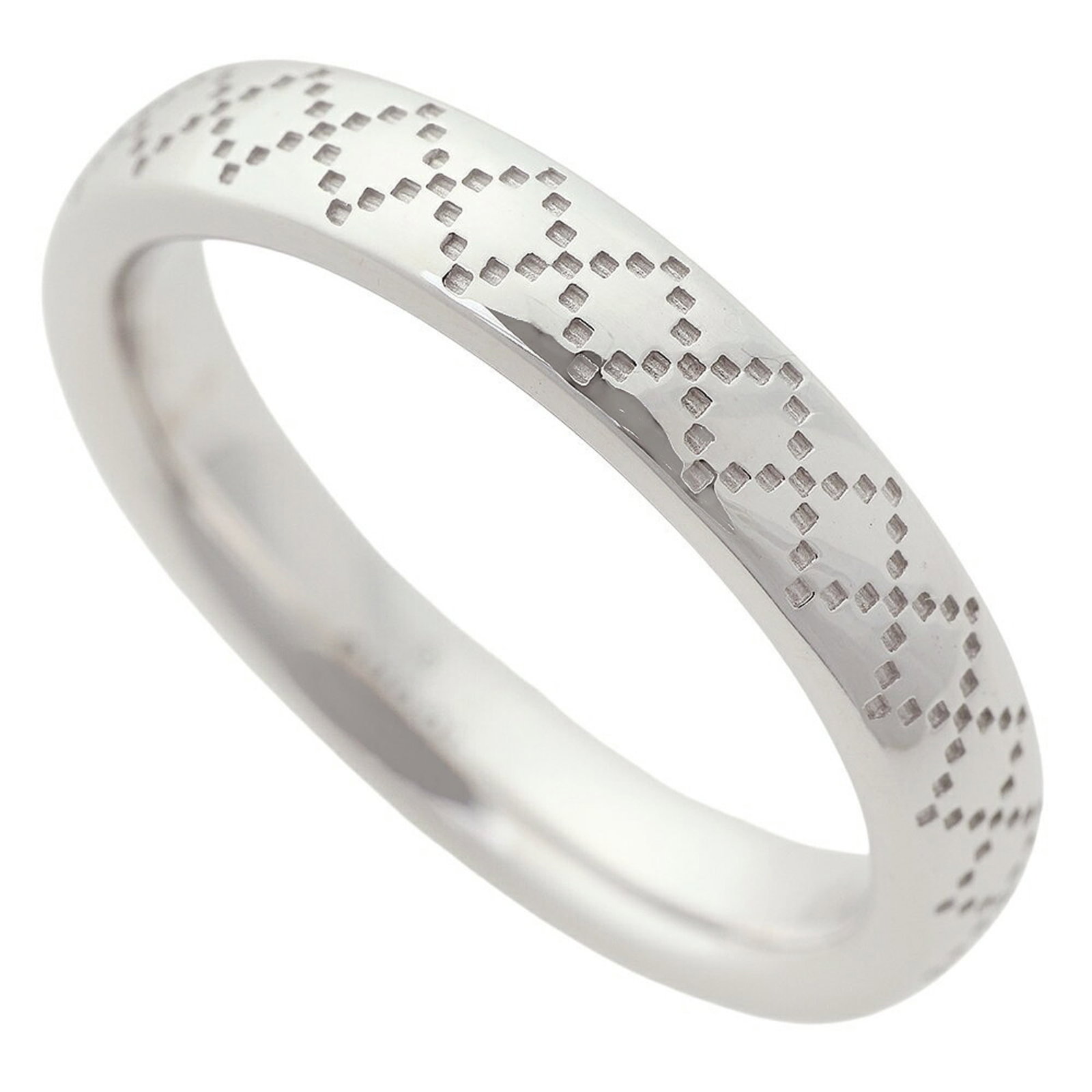 White Gold 18K Band Ring Gucci: White Gold 18K Band Ring Gucci White Gold 18K Band Ring Gucci - A luxurious white gold band ring from the iconic Italian fashion house, featuring high-quality craftsmanship and a sleek design. This
