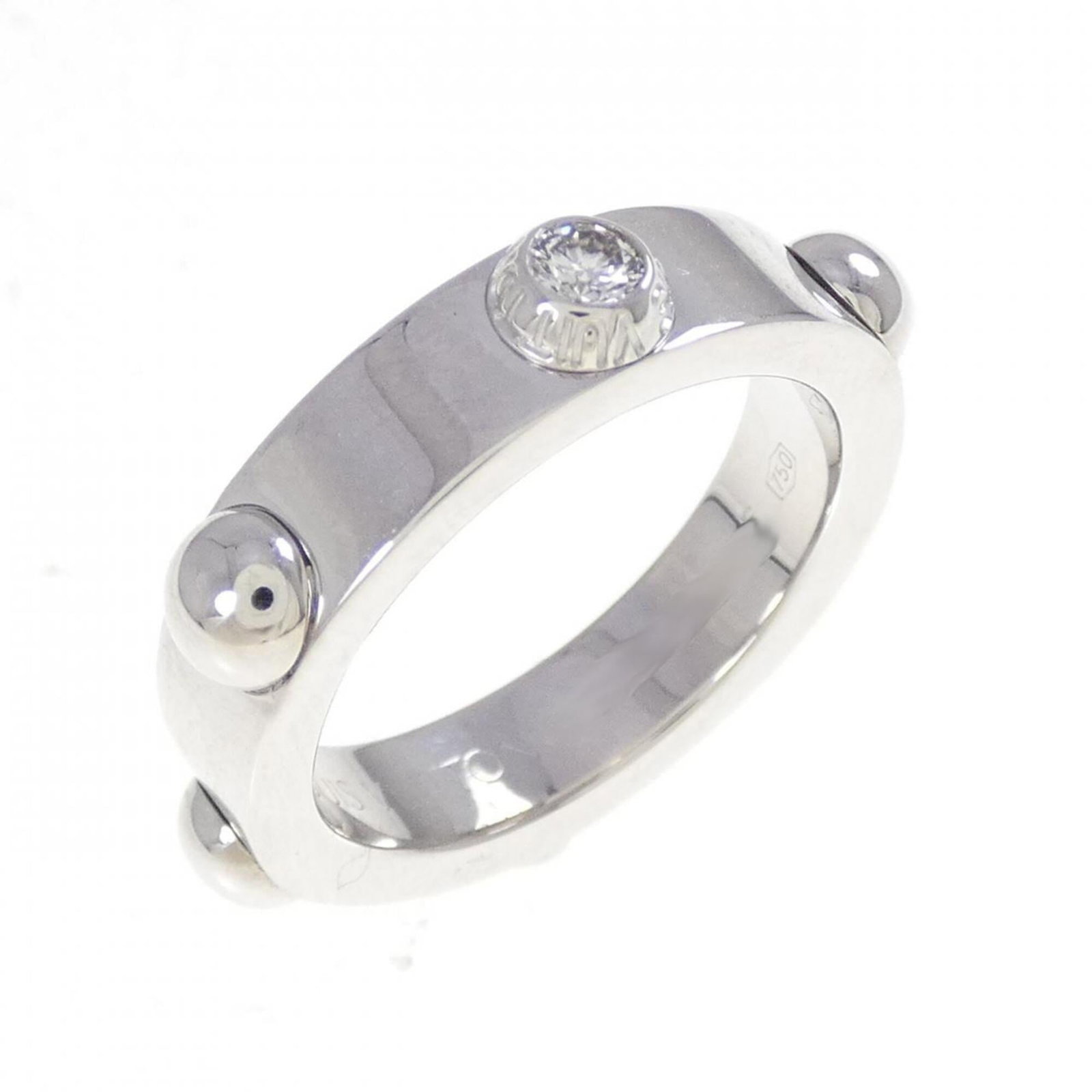Ring Crew Bague Petite Vuitton Louis: Ring Crew Bague Petite Vuitton Louis White Gold Louis Vuitton Bague Petite Vuitton features a classic design with a few traces of usage, some scratches / dirt visible but overall in very good conditio