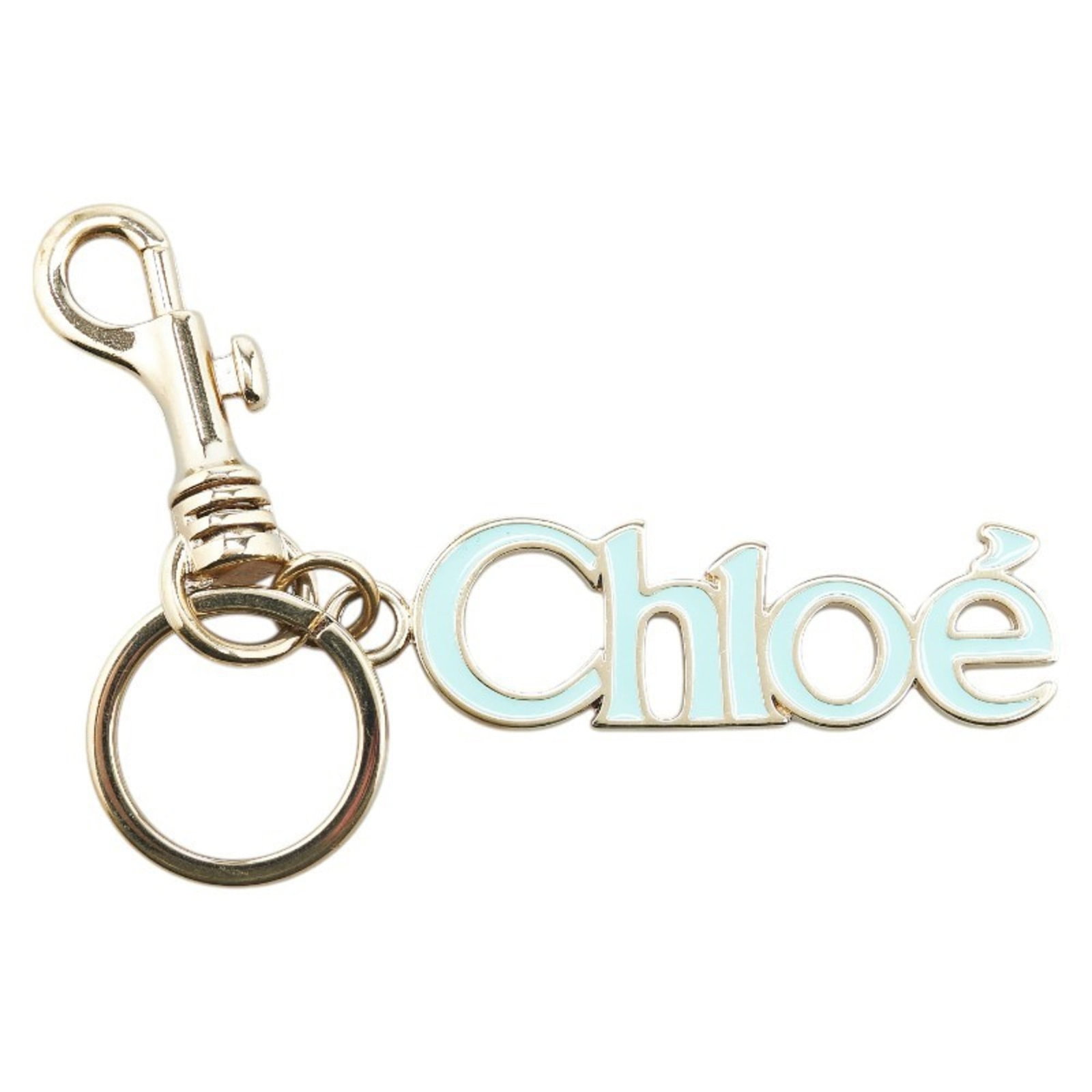 Handbag Charm of Chlo: Handbag Charm of Chlo Chlo Handbag Charm, Gold and Light Blue. This gold handbag charm features a light blue hue and measures 135.90mm x 23.80mm. It shows signs of usage with scratches and dirt, but