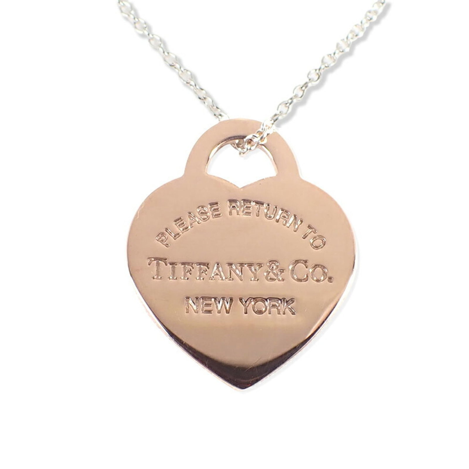 Return to Tiffany Heart Pendant in 925 Rubedo Metal: Return to Tiffany Heart Pendant in 925 Rubedo Metal 925 Rubedo Metal Tiffany Necklace Pendant, 41cm Circumference. This Return to Tiffany Heart Pendant in sterling silver 925 rubedo metal boasts a