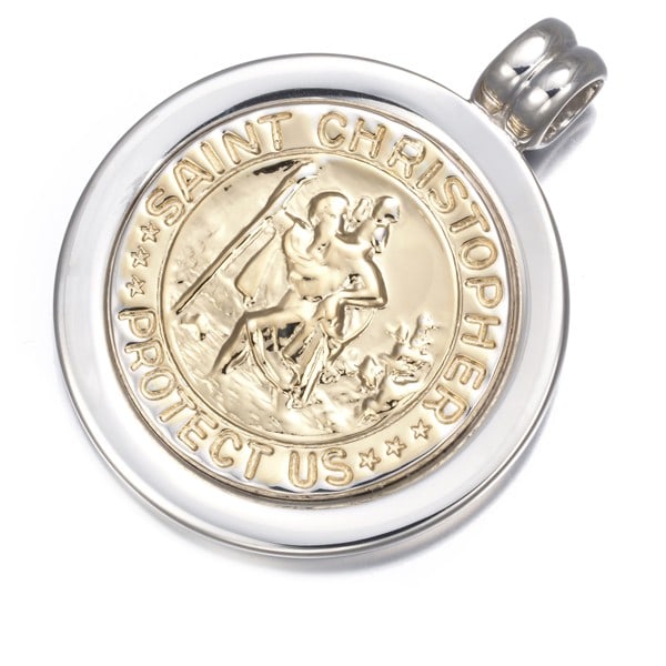 Silver Coin Pendant St Christopher by Tiffany & Co (1 of 3)