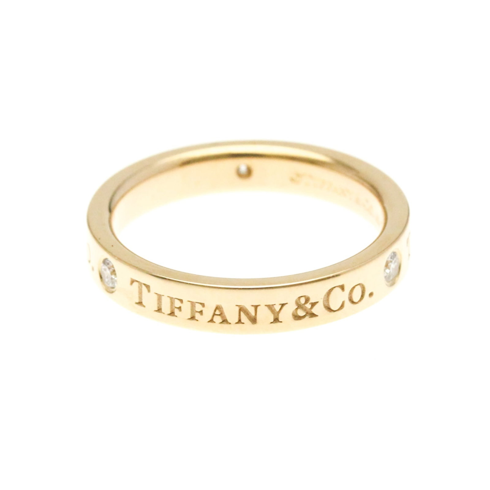 Pink Gold Ring Band Tiffany: Pink Gold Ring Band Tiffany Pink Gold Ring Band Tiffany - A Fashion Statement. This 18K pink gold band ring features a diamond stone and has a sleek, modern design that makes it perfect for everyday w