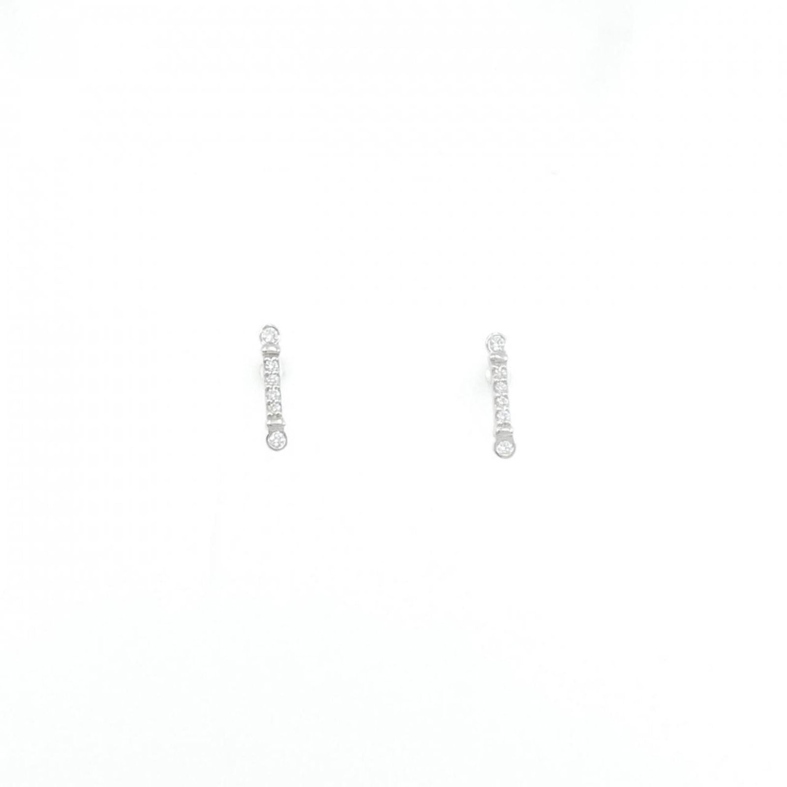 Tiffany Stud Earrings Platinum 950: Tiffany Stud Earrings Platinum 950 Platinum 950 Tiffany stud earrings with diamonds, measuring 8.60mm x 1.50mm in size, are available for purchase. The earrings feature a few traces of usage and some