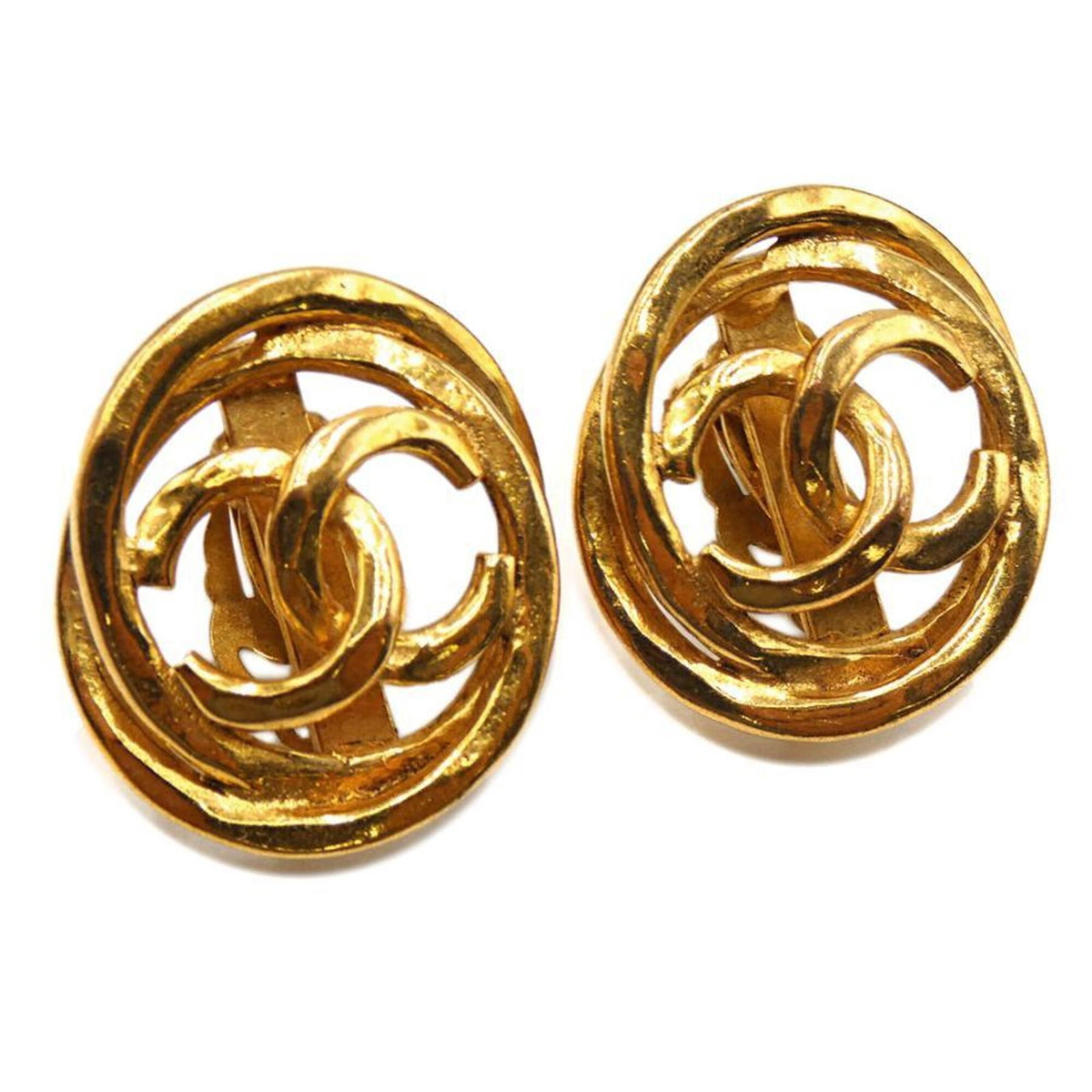 Clip earrings gold plating by Chanel - 2