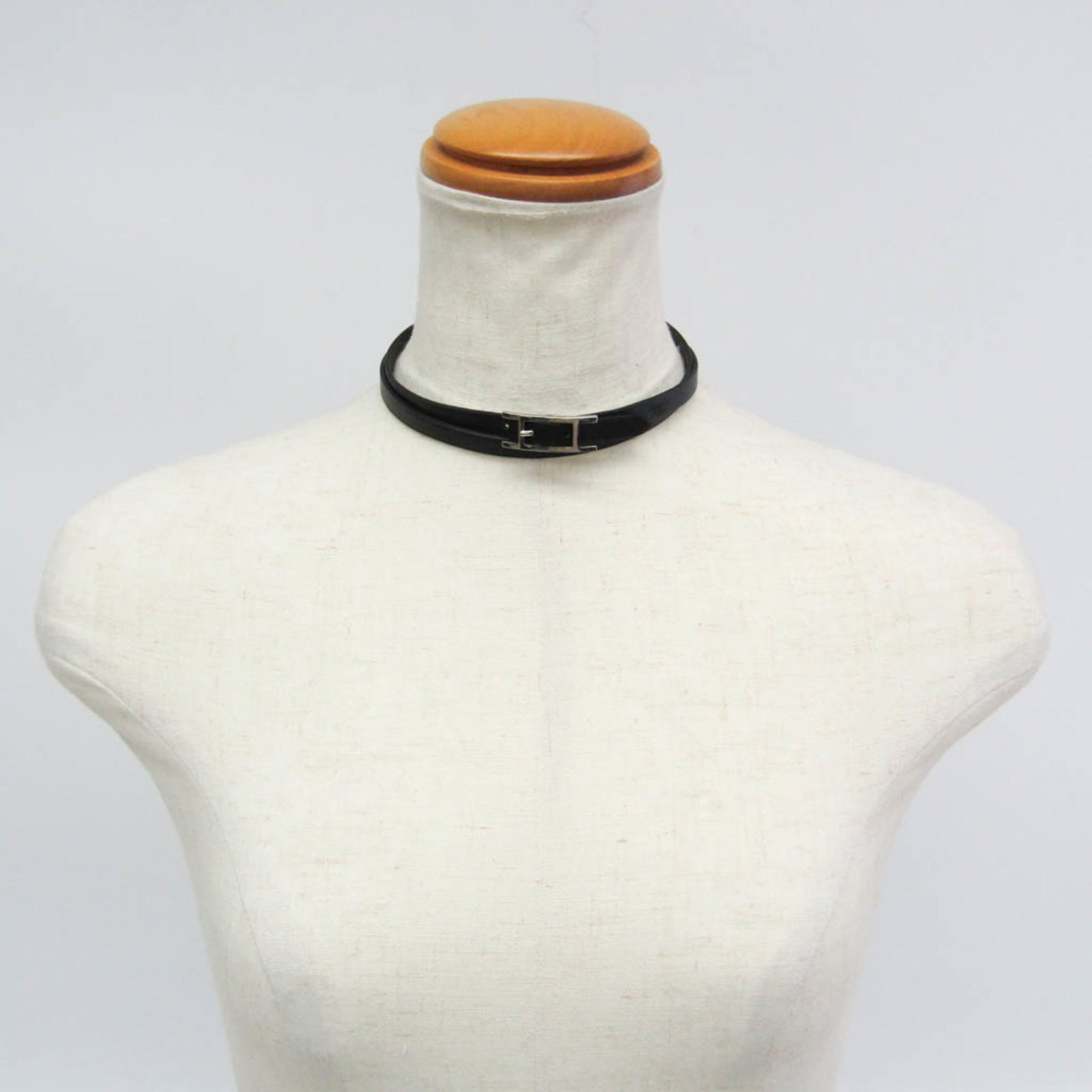 Metal leather bangle Hermes - 10
