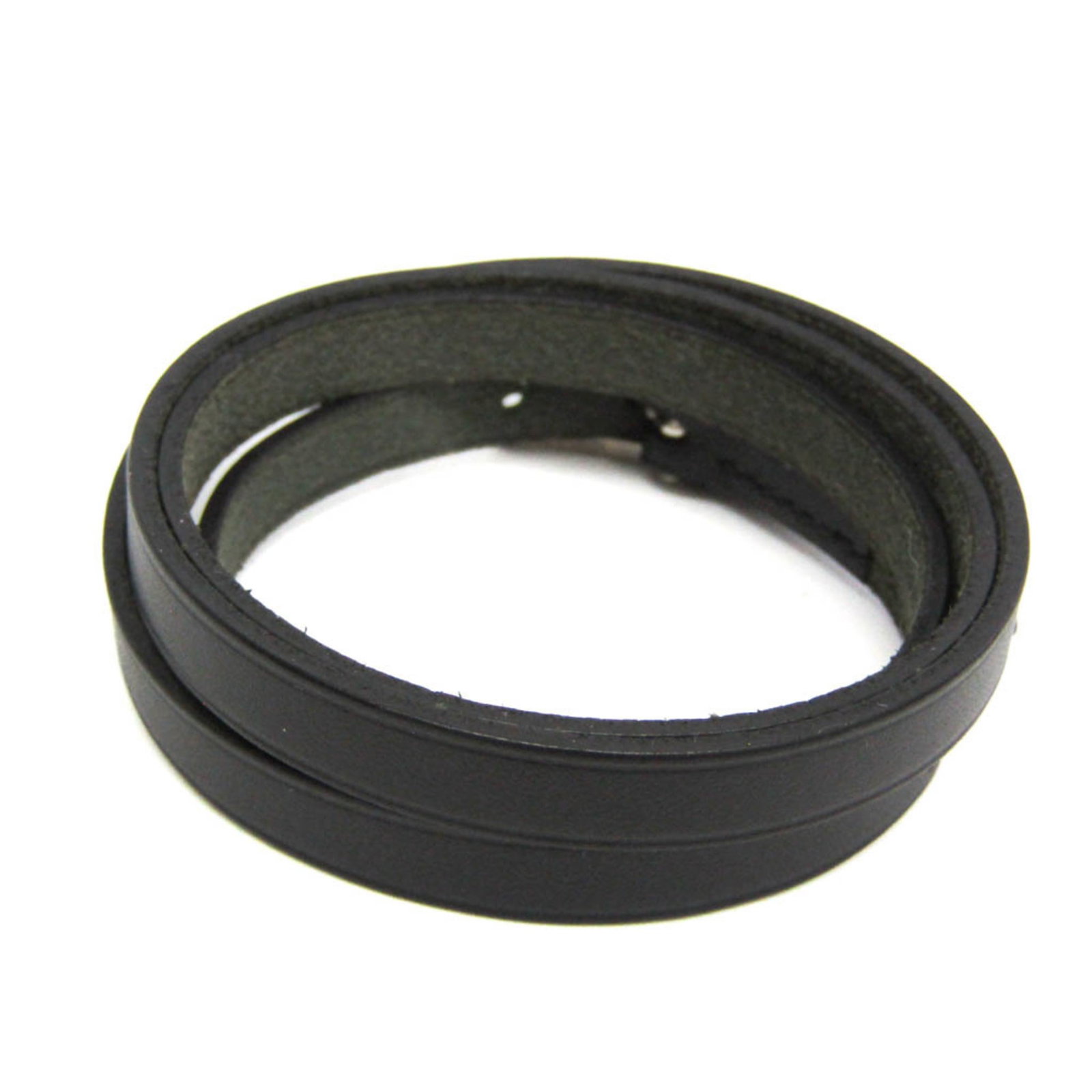 Metal leather bangle Hermes - 3