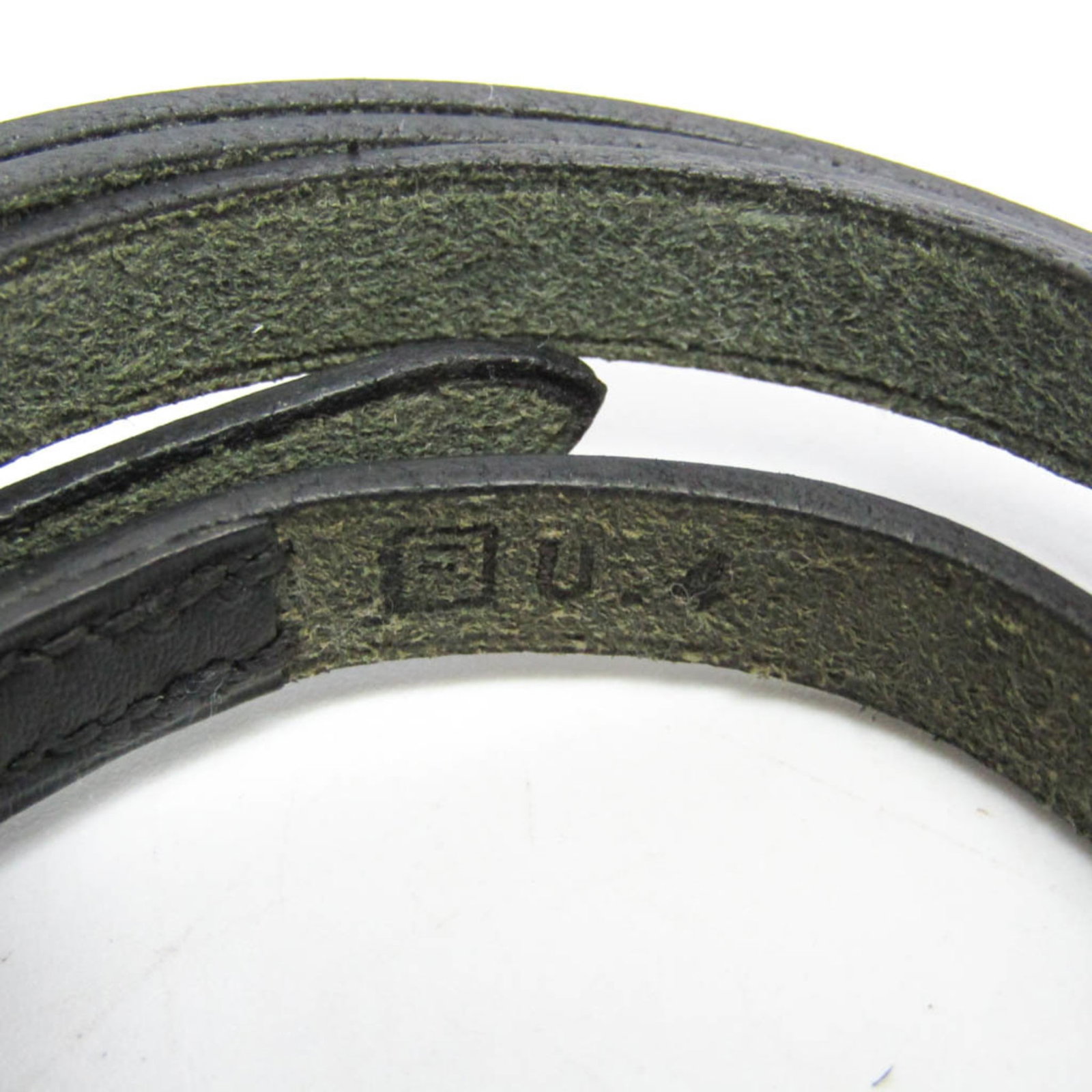 Metal leather bangle Hermes - 9