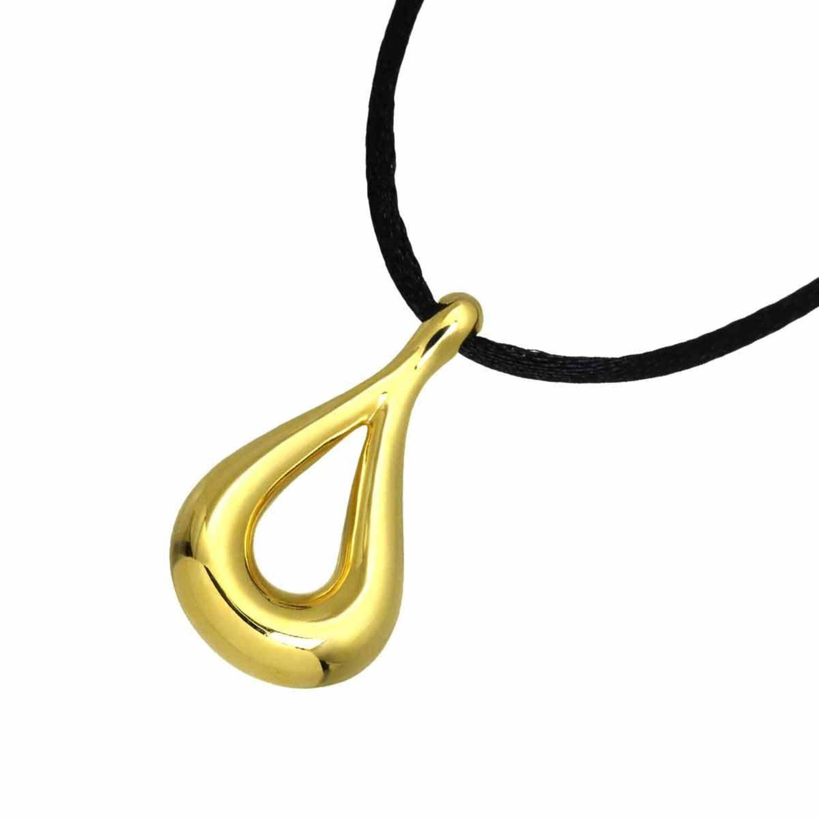 Tiffany Co Teardrop Necklace 40cm 18k Yg Yellow Gold 750: Tiffany Co Teardrop Necklace 40cm 18k Yg Yellow Gold 750 Tiffany & Co's iconic teardrop necklace boasts elegant lines and sophistication. Crafted from 18k yellow gold, this 40cm long piece features a 