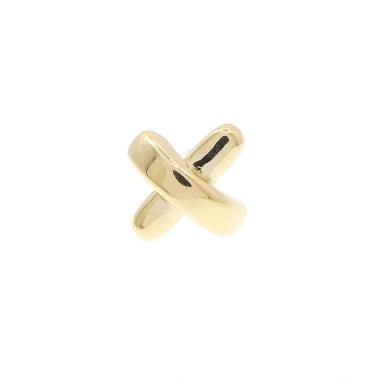 Gold Stud Yellow Earrings Tiffany: Gold Stud Yellow Earrings Tiffany Yellow Gold (18K) Stud Earrings from Tiffany, bearing a signature. These single stud earrings feature a bright yellow gold finish and measure 7.30mm x 7.30mm in