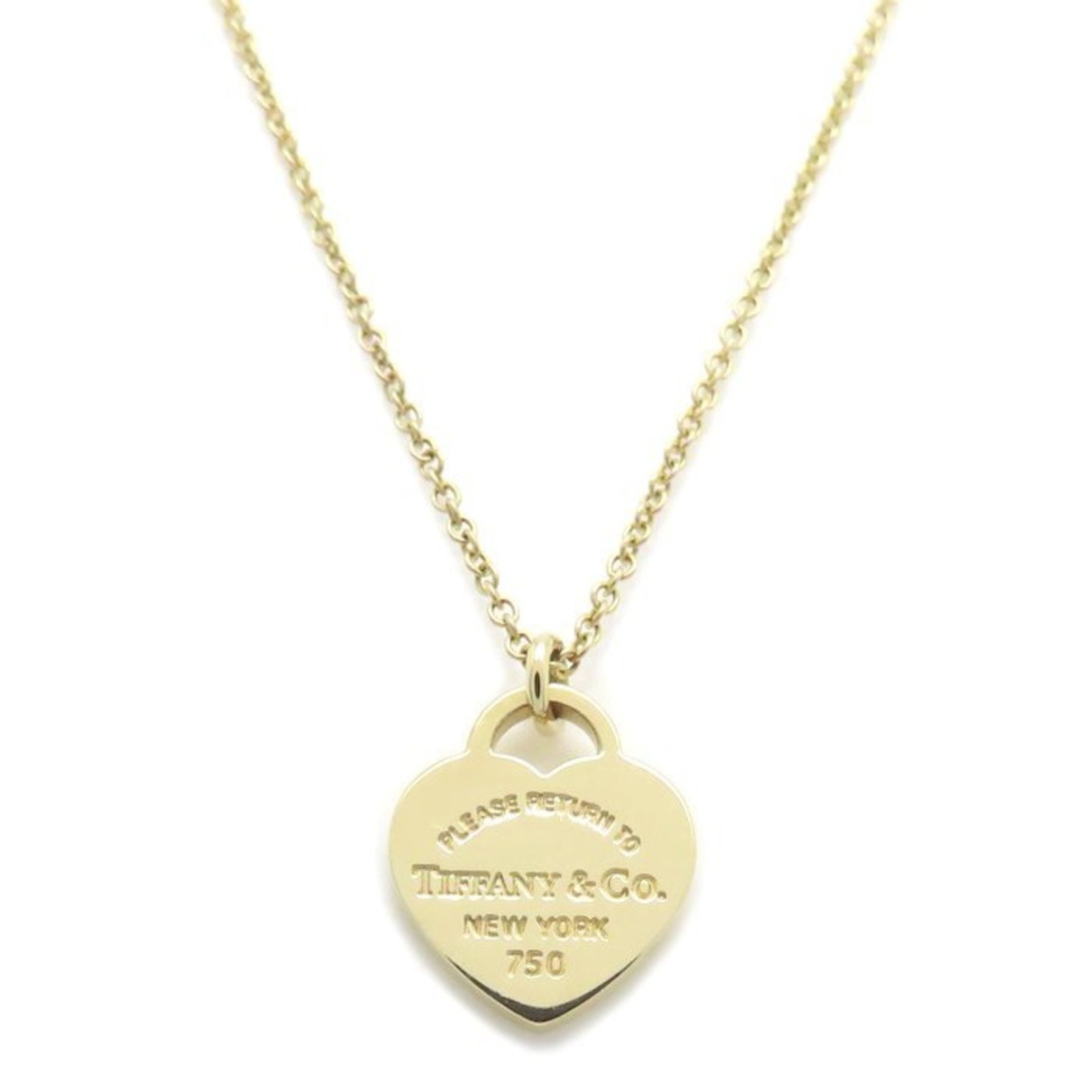 Tiffany&Co. Tiffany & Co. Return To Heart Tag Necklace 18K Yellow Gold Women'S 295274: Tiffany&Co. Tiffany & Co. Return To Heart Tag Necklace 18K Yellow Gold Women'S 295274 18K Yellow Gold Return To Heart Tag Necklace from Tiffany&Co. - A beautiful, used necklace featuring the iconic Re
