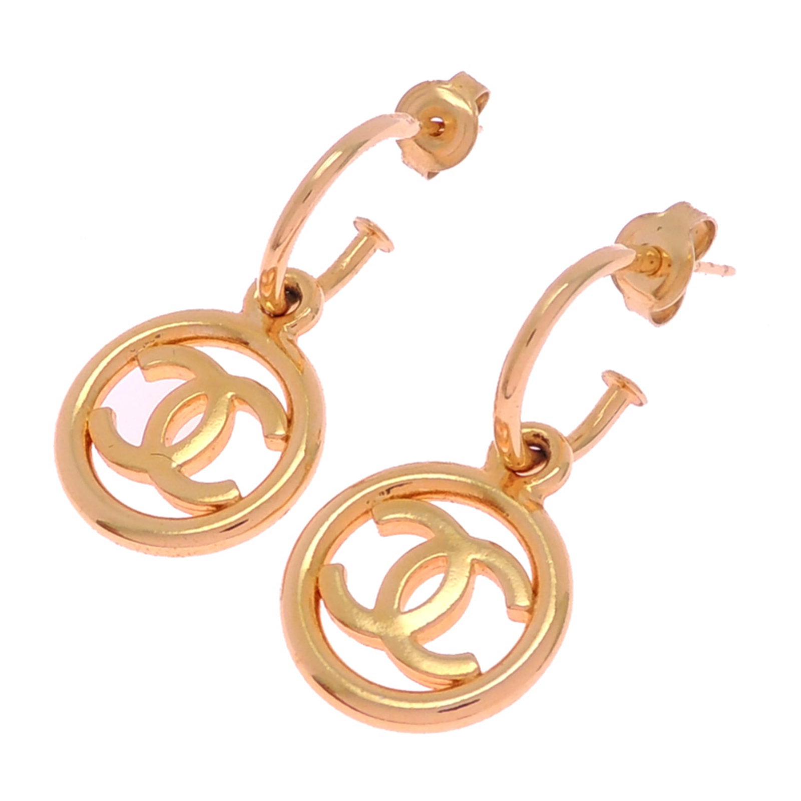 Chanel Stud Earrings Gold Plating - 2