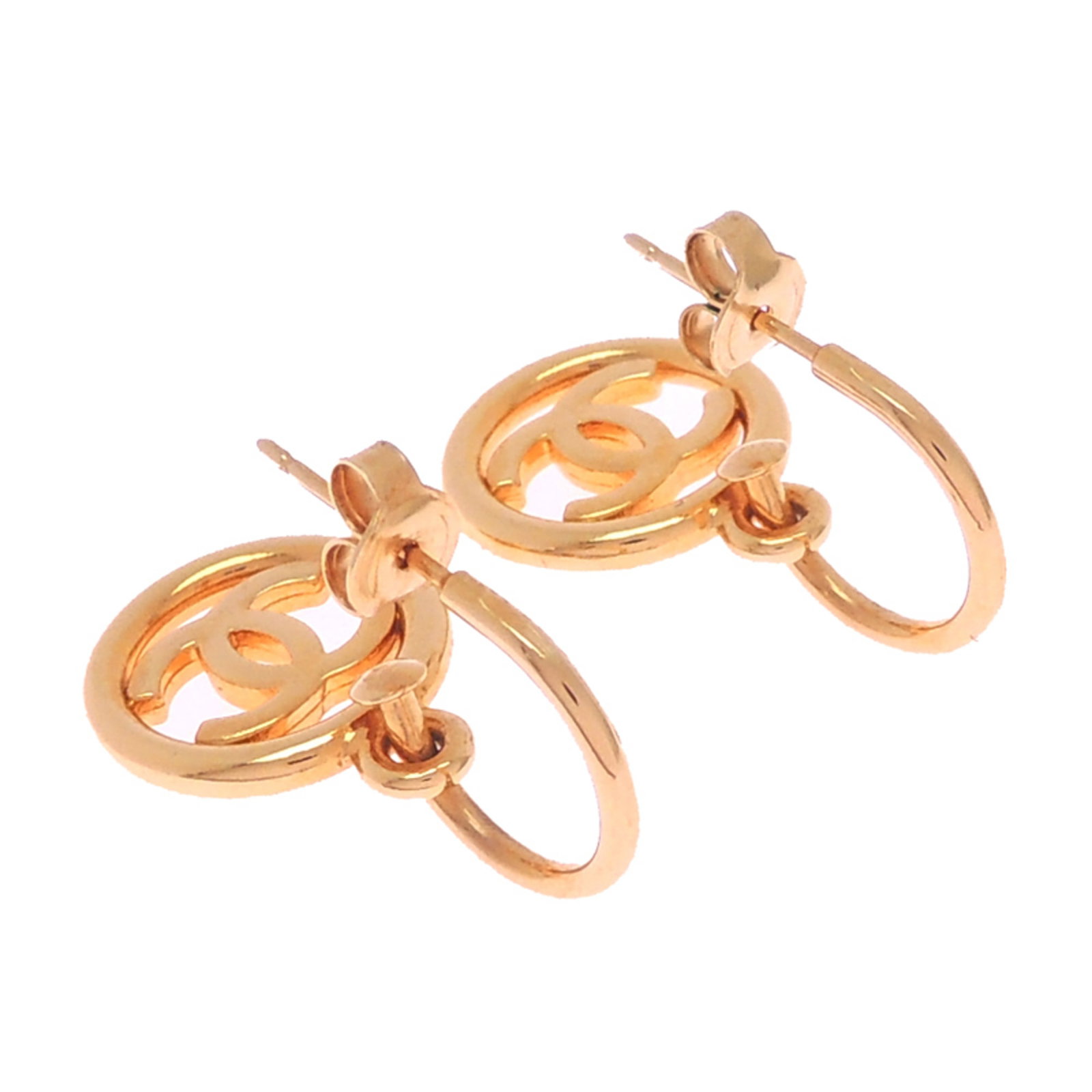 Chanel Stud Earrings Gold Plating - 3