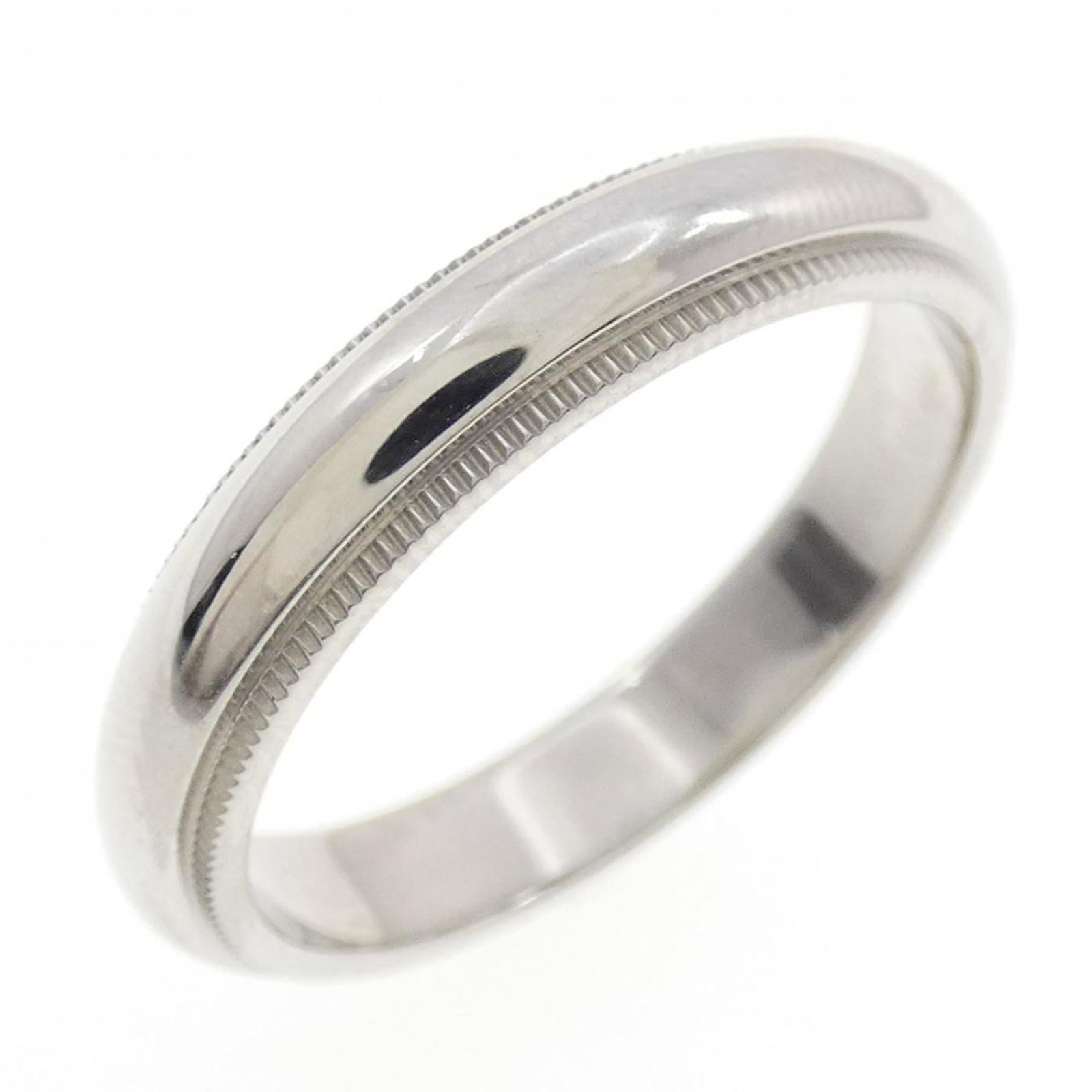 Platinum ring by Tiffany band: Platinum ring by Tiffany band Platinum ring by Tiffany features a band design made from high-quality platinum. The item is in like new condition, with hardly any traces of usage, and is available in U