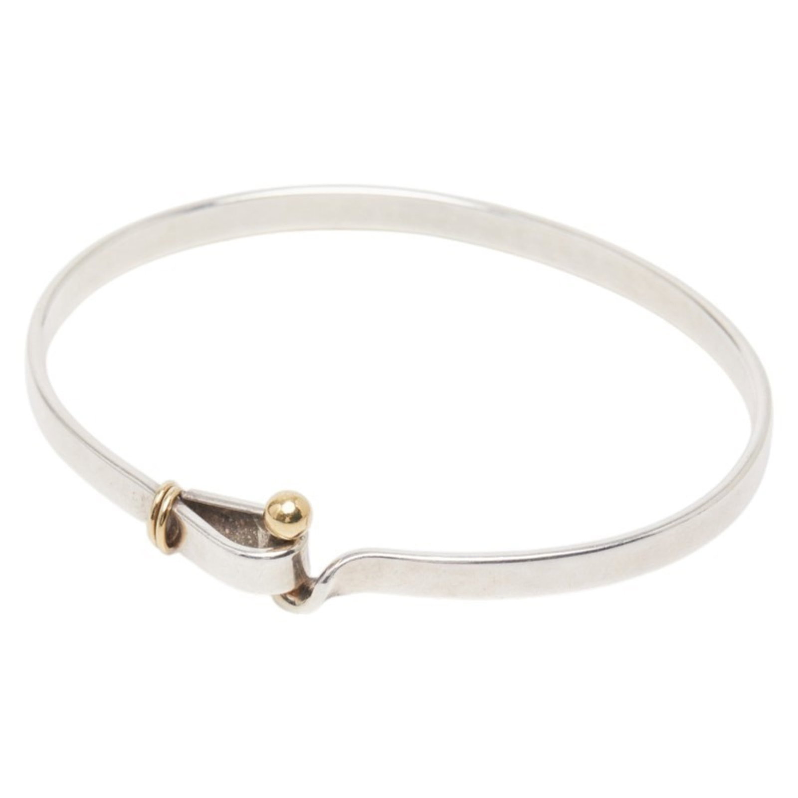 Tiffany Charm Bracelet Silver 925 Yellow Gold (18K): Tiffany Charm Bracelet Silver 925 Yellow Gold (18K) Silver 925 Yellow Gold (18K) Tiffany Charm Bracelet, featuring a classic design with subtle signs of wear. This used charm bracelet boasts a timeles