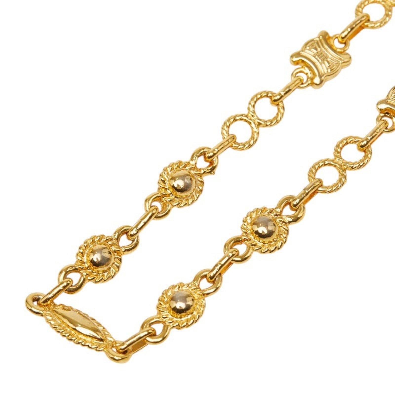 Women's Gold Plated Celine Triomphe Necklace: Women's Gold Plated Celine Triomphe Necklace Gold Plated Celine Triomphe Necklace - A Timeless Elegance. This stunning gold plated Celine necklace boasts a classic design, perfect for adding a touch