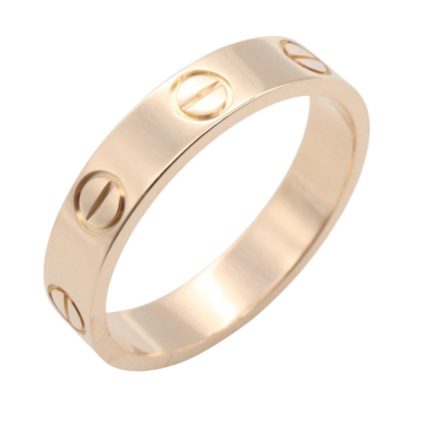 Pink gold 18k ring band from Cartier: Pink gold 18k ring band from Cartier Pink gold 18k ring band from Cartier, featuring a signature. This beautiful piece is made from high-quality pink gold and falls in size 5 US. In like new