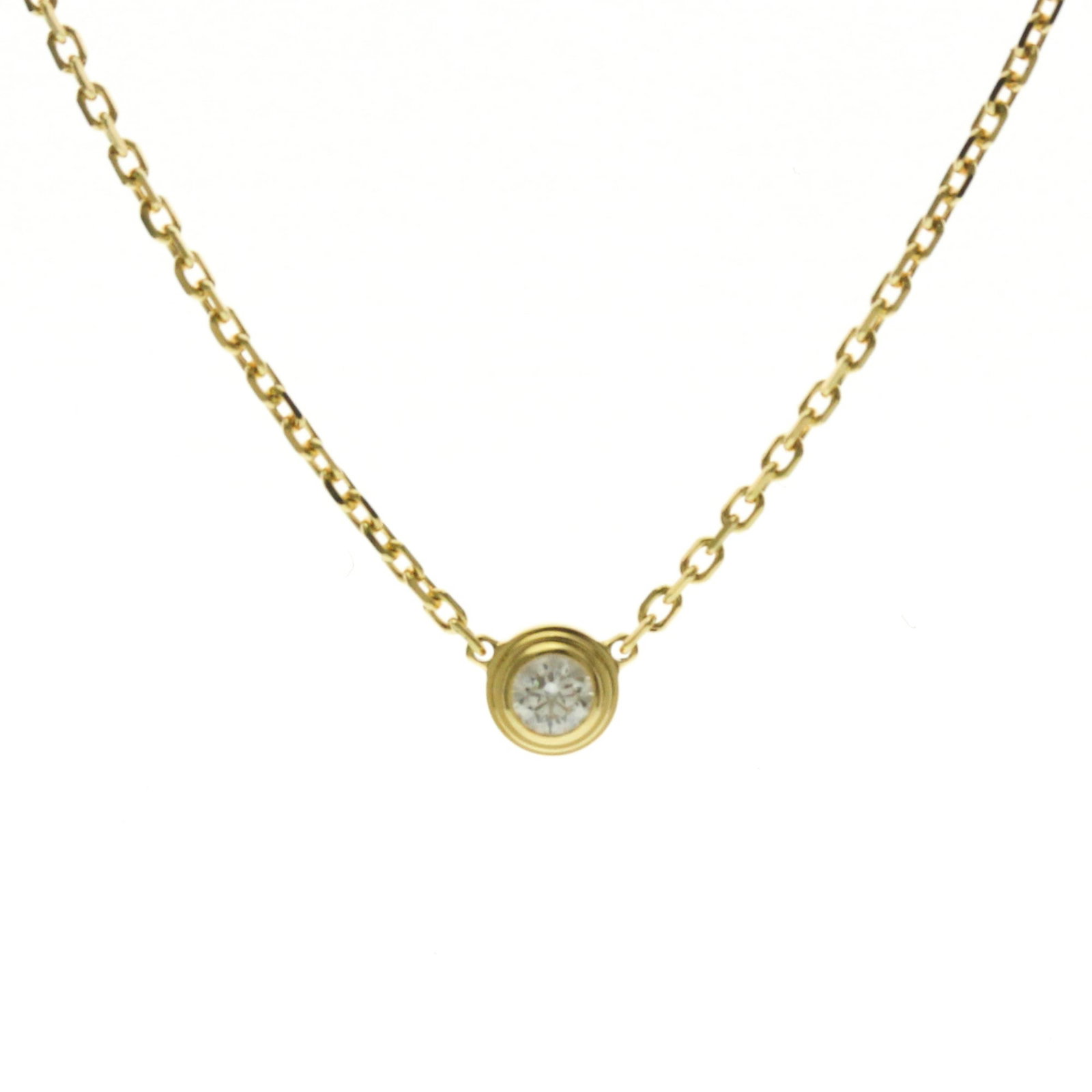 Cartier D'Amour Diamond Necklace Xs Yellow Gold (18K) Diamond Menwomen Fashion Pendant Necklace: Cartier D'Amour Diamond Necklace Xs Yellow Gold (18K) Diamond Menwomen Fashion Pendant Necklace Cartier D'Amour Diamond Necklace Xs Yellow Gold (18K) features a stunning 2.1g diamond pendant set in
