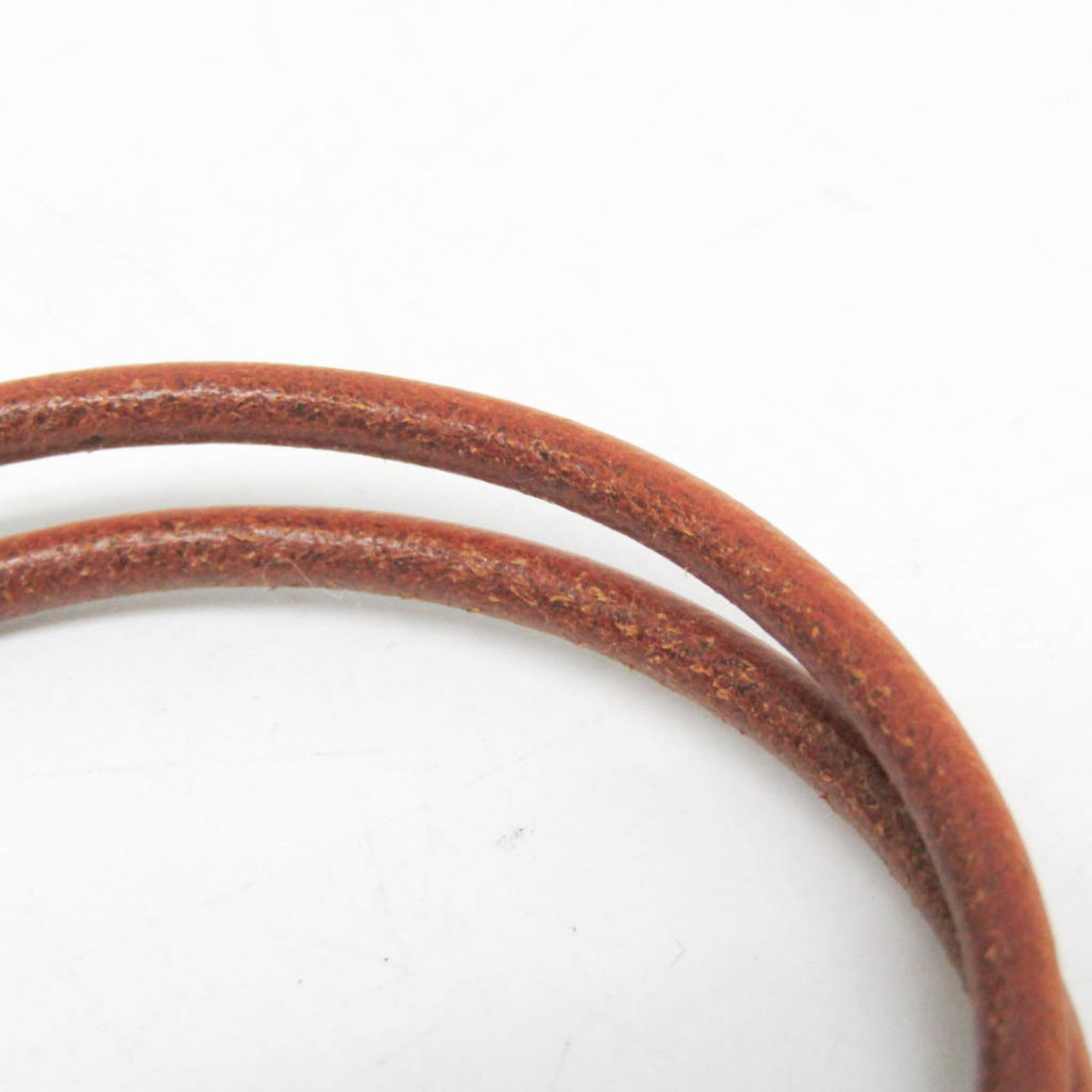 Metal leather bangle Hermes - 4