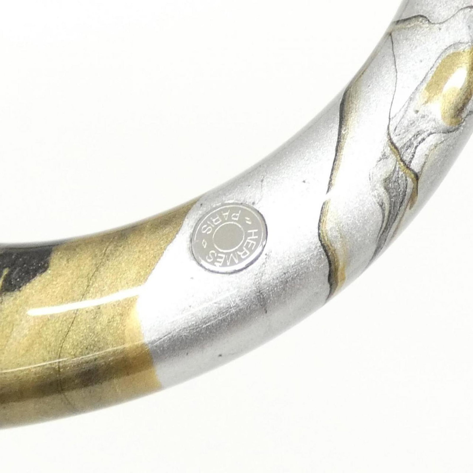 Wood Lacquer Bangle Hermes - 3