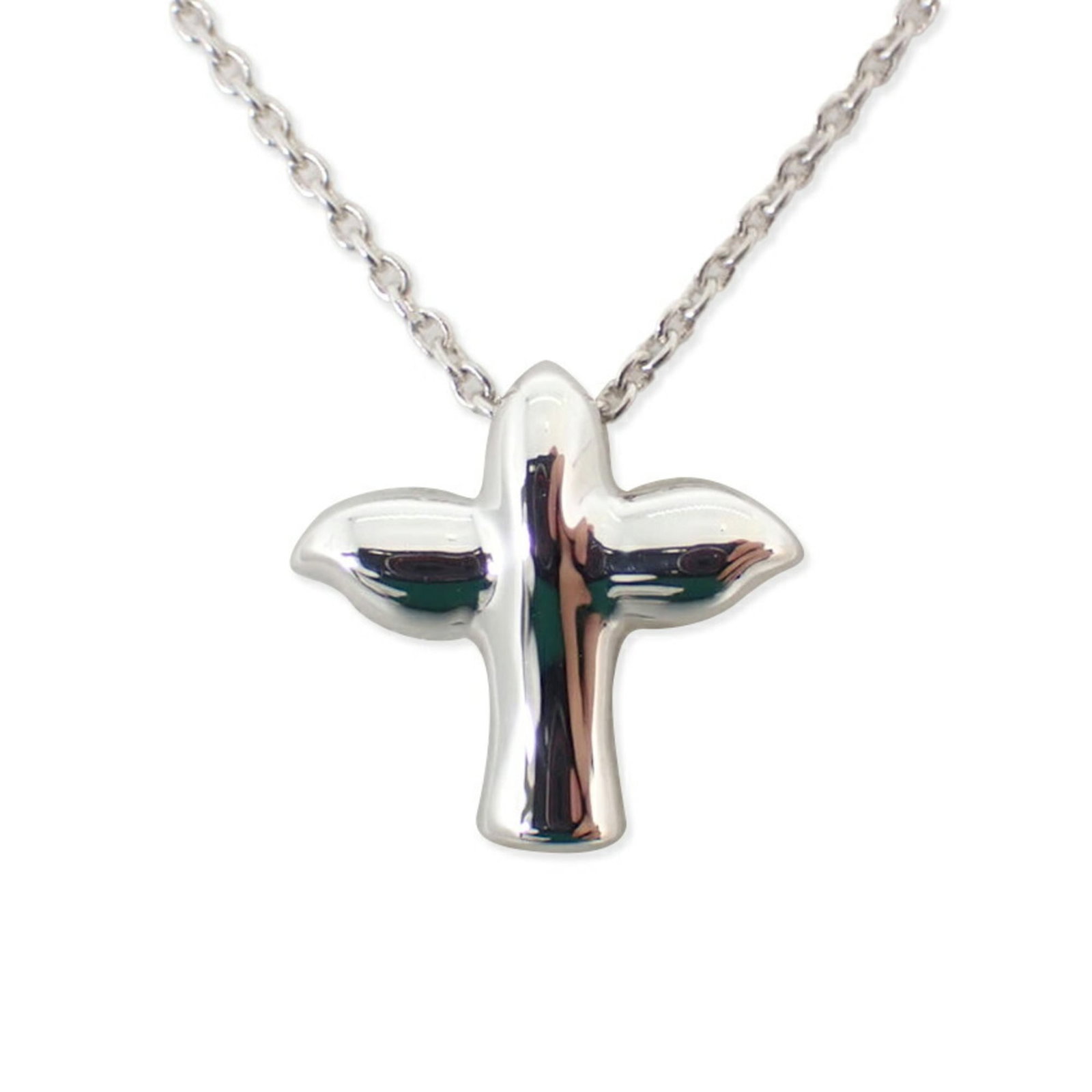 Tiffany 925 Bird Pendant Necklace: Tiffany 925 Bird Pendant Necklace Sterling silver pendant necklace from Tiffany, featuring a beautiful bird design. The necklace measures 41 cm in circumference and weighs approximately 2.45g, with th