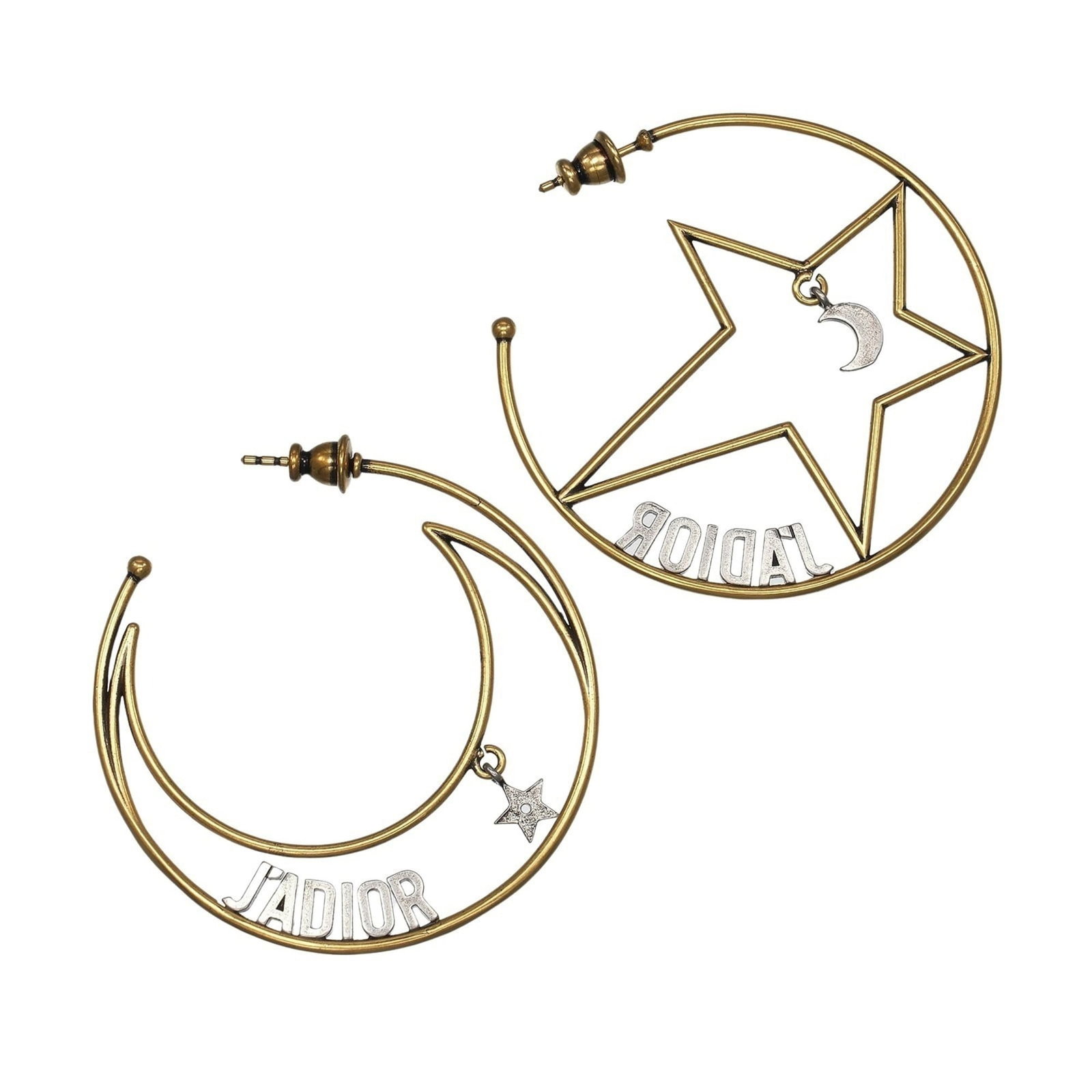 Christian Dior Hoop Earrings Gold Plating: Christian Dior Hoop Earrings Gold Plating Christian Dior's iconic Hoop Earrings are crafted from gold plating, adding a touch of luxury to any outfit. With their sleek design and elegant finish, these