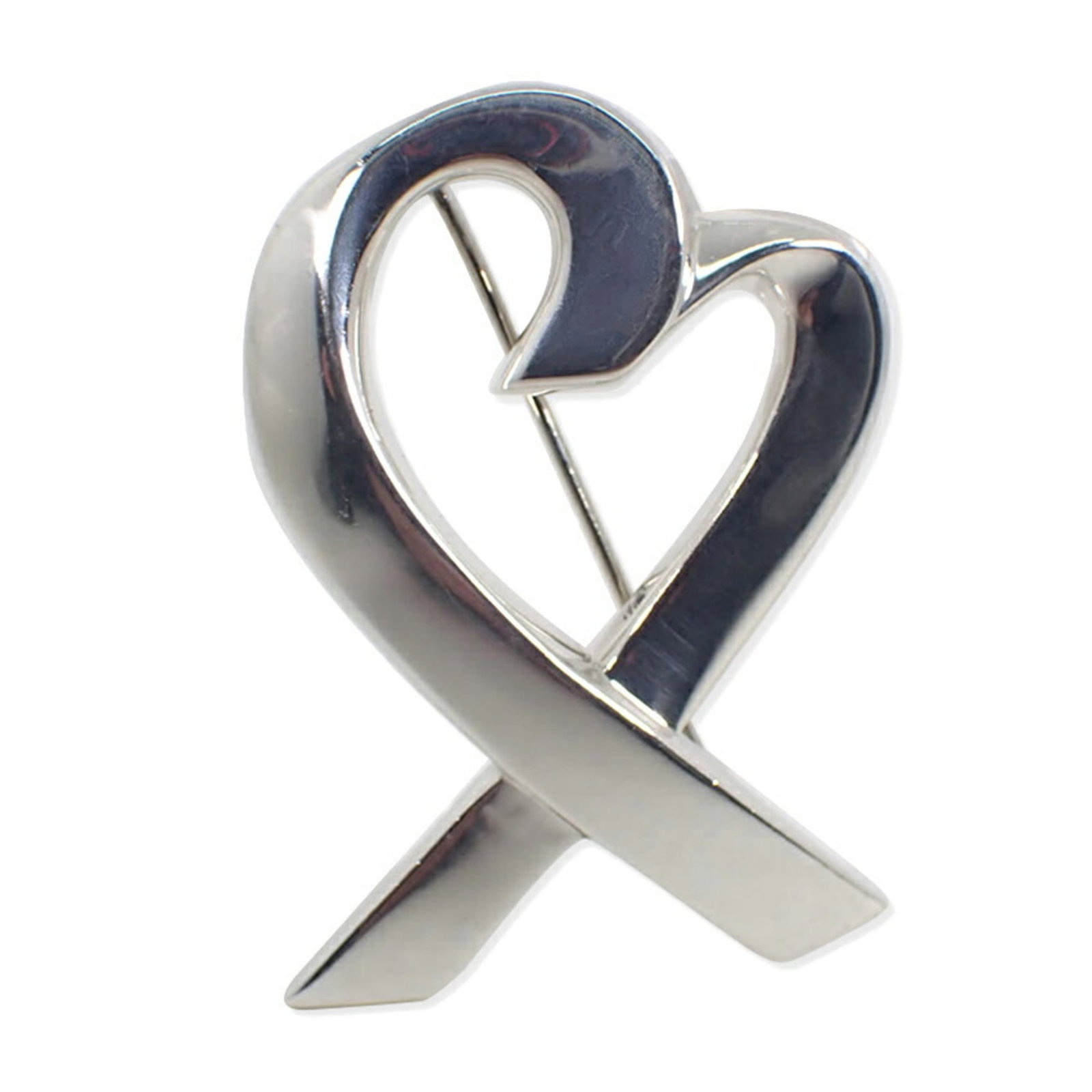 Sterling silver brooch by Tiffany: Sterling silver brooch by Tiffany Sterling silver brooch by Tiffany, featuring a classic design with subtle details, measures 4.44cm x 3.13cm and showcases the hallmark of sterling silver 925. The