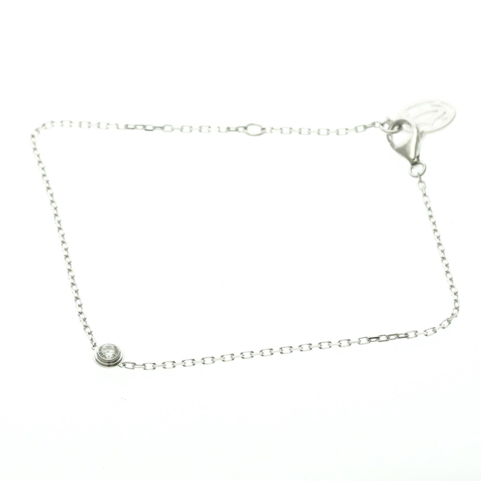 Cartier Charm Bracelet White Gold (18K): Cartier Charm Bracelet White Gold (18K) Cartier Charm Bracelet White Gold (18K) - A timeless fashion accessory, this 16.5-18.5cm white gold charm bracelet features a silver diamond stone and boasts