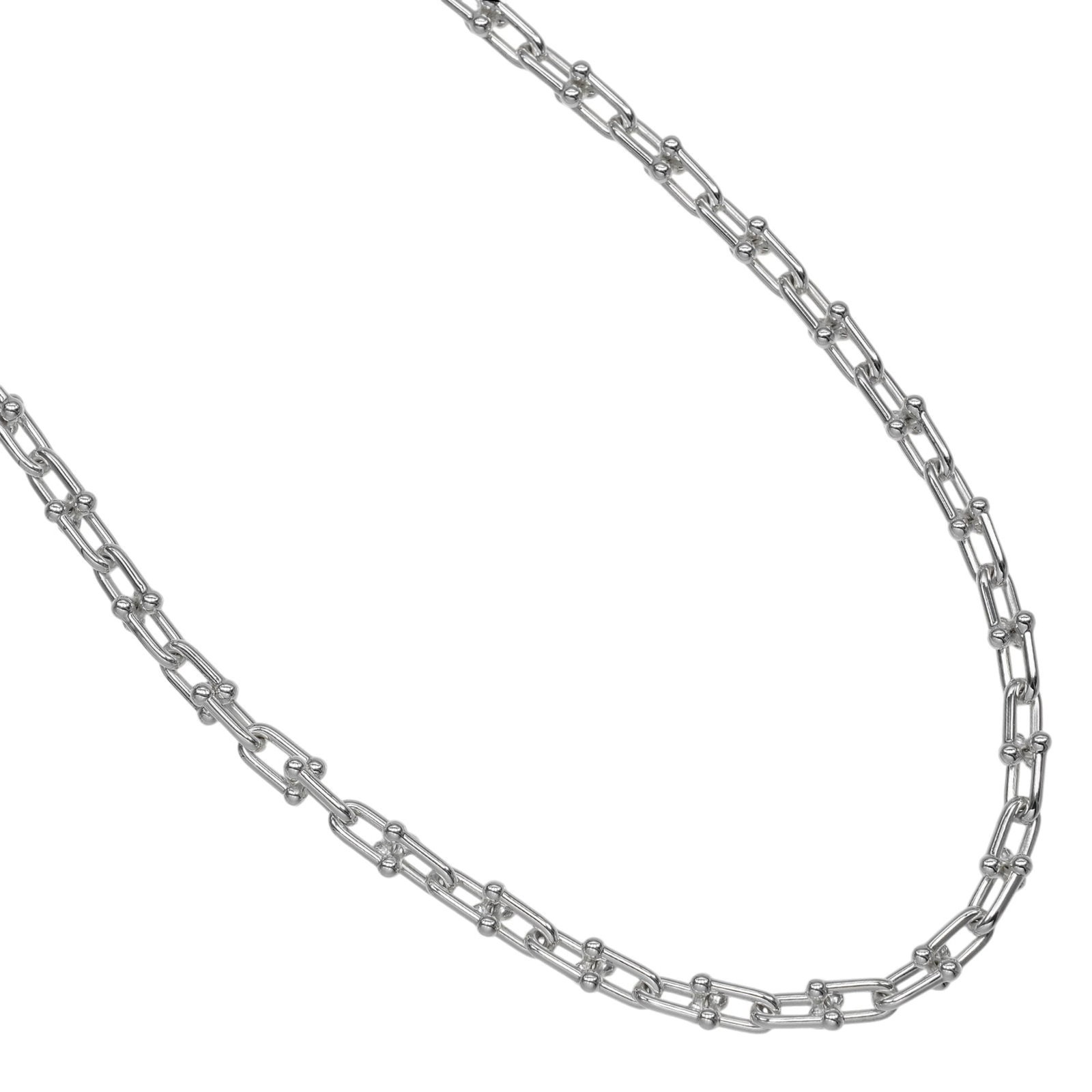 Tiffany Hardwear Small Link Necklace Sterling Silver 925 Approx. 42.8G Tiffany & Co.: Tiffany Hardwear Small Link Necklace Sterling Silver 925 Approx. 42.8G Tiffany & Co. Tiffany & Co.'s Small Link Necklace in sterling silver 925 shines with its elegant design. The necklace boasts an i