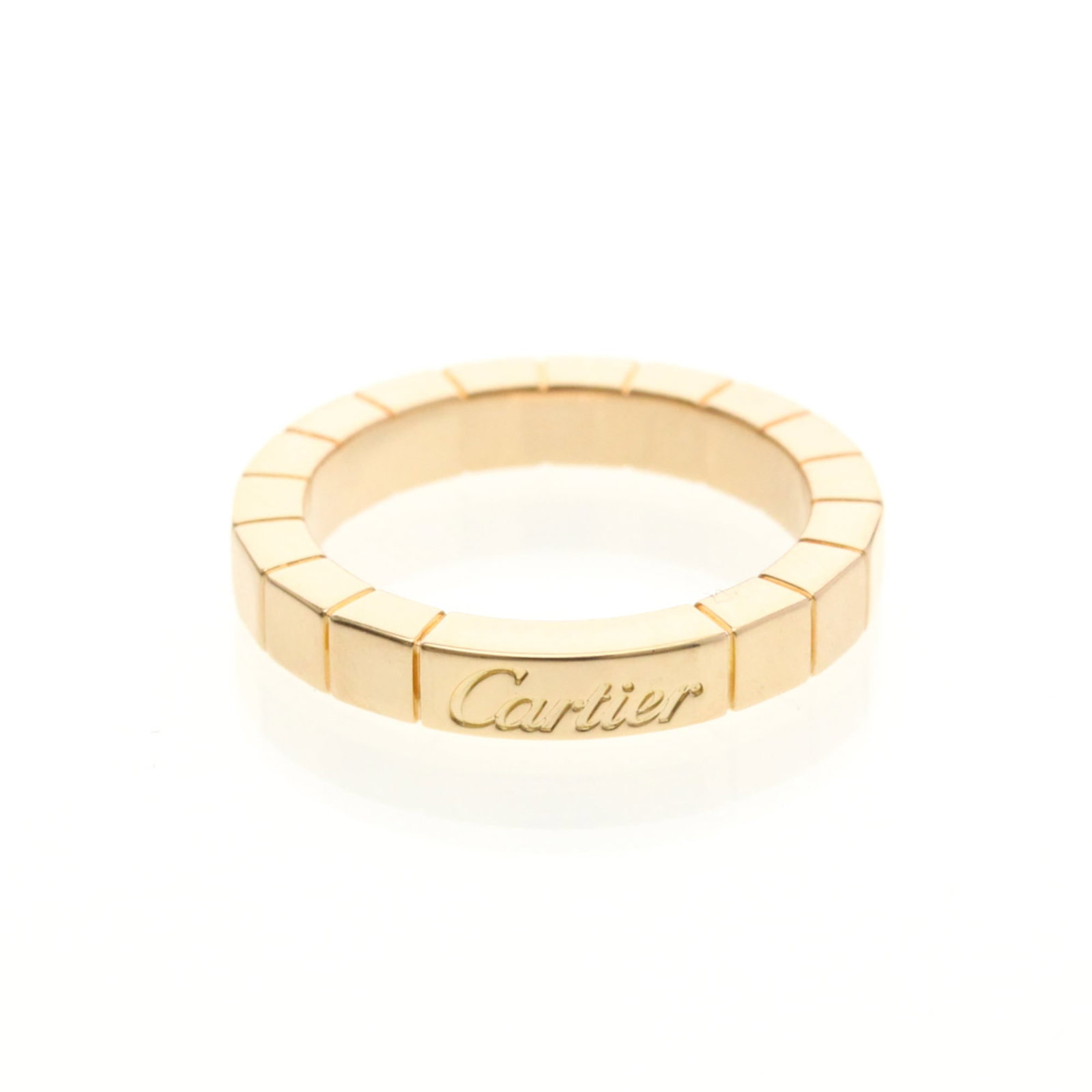 Pink gold 18k ring band from Cartier: Pink gold 18k ring band from Cartier Pink gold 18k ring band from Cartier, featuring a classic fashion design with subtle pink hue. This 48 US size, 4 1/2 width band measures 3.1mm in width and