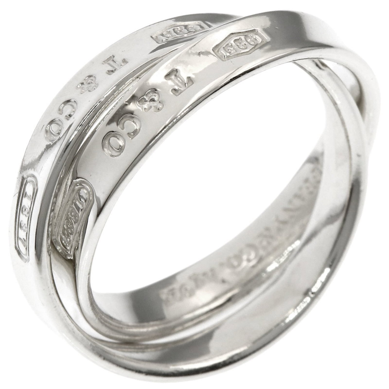 Silver Ring Tiffany Band - 2