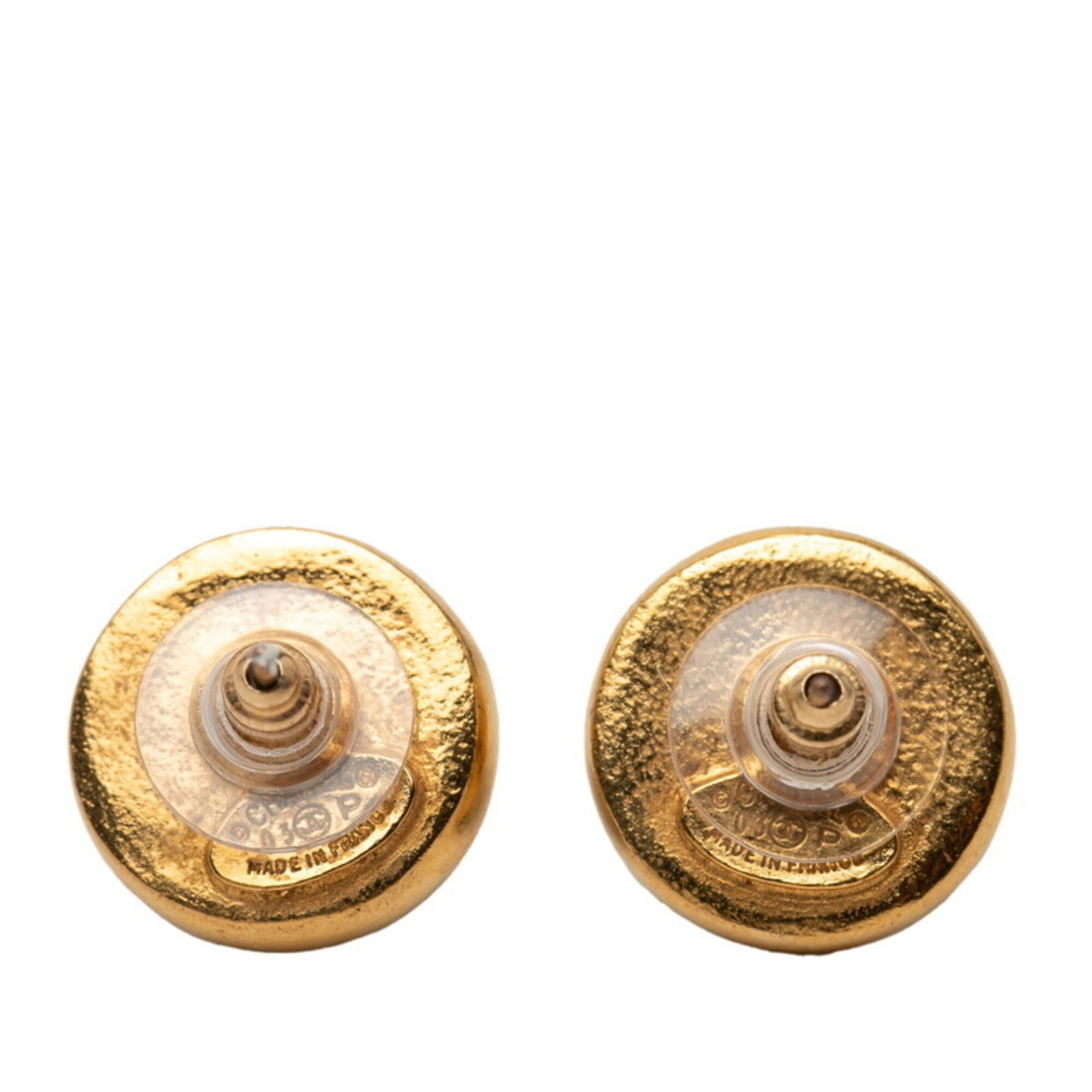 Chanel Stud Earrings Leather - 2
