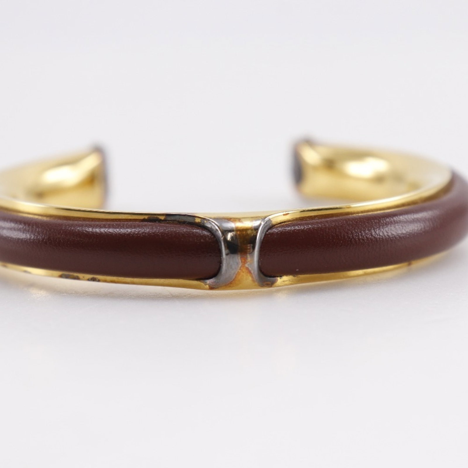 Hermes Bangle Gold Plating Leather - 5