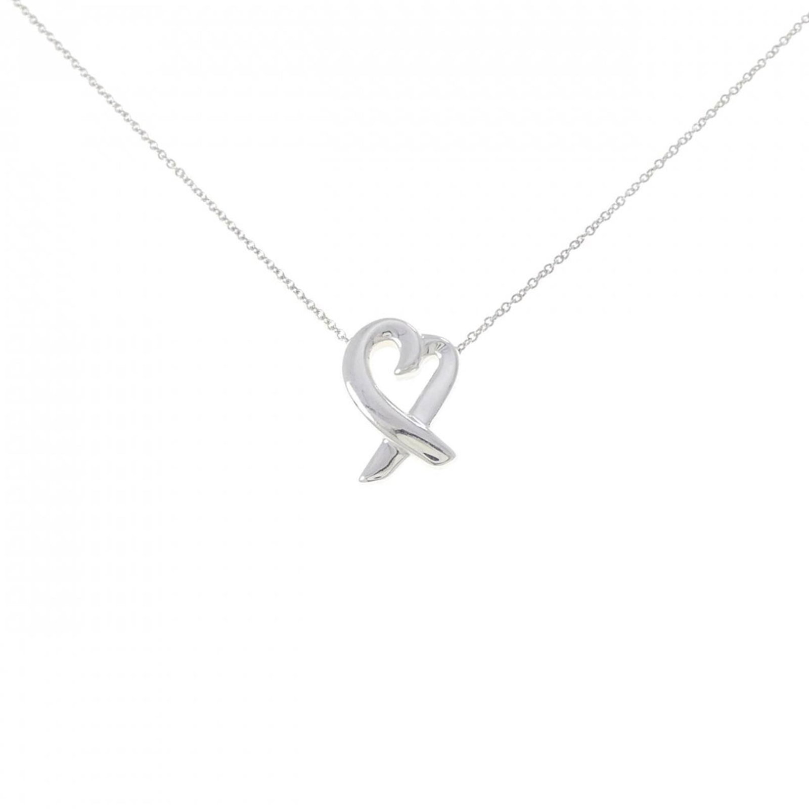 Small Loving Heart Necklace by Tiffany: Small Loving Heart Necklace by Tiffany Small Loving Heart Necklace by Tiffany features a sterling silver pendant with a 15.8mm x 11.2mm size, showcasing a delicate heart design. The necklace has been 