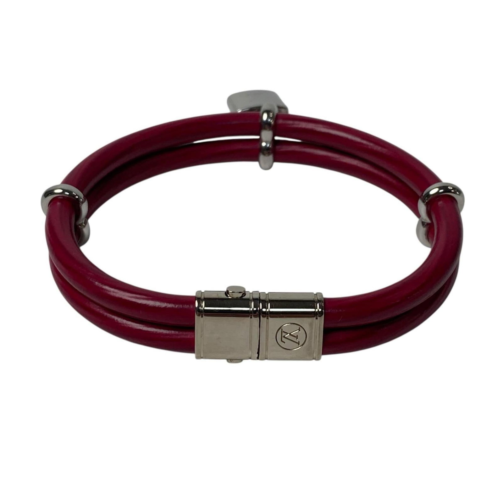 Charm Vuitton Leather Bracelet - 4