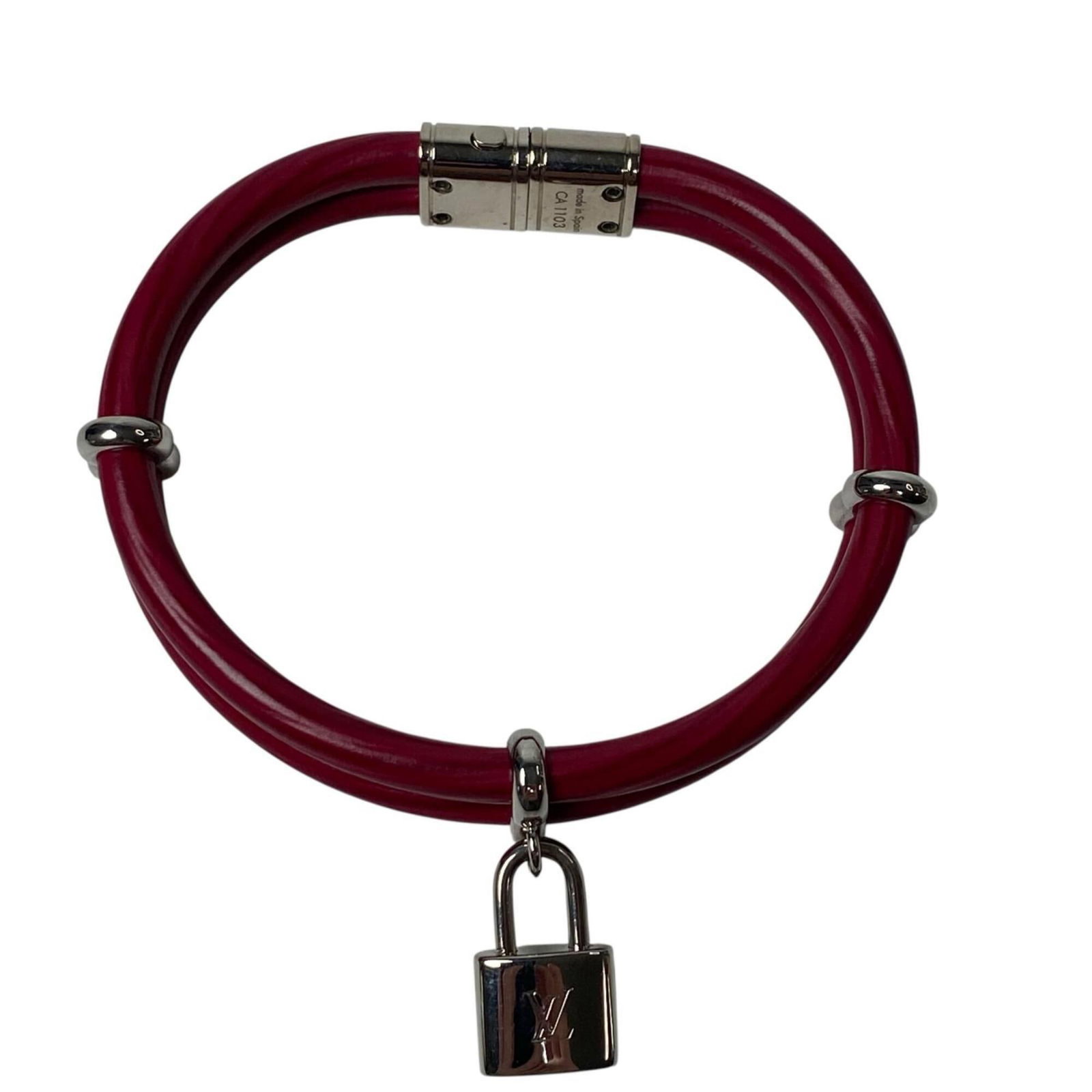 Charm Vuitton Leather Bracelet - 5
