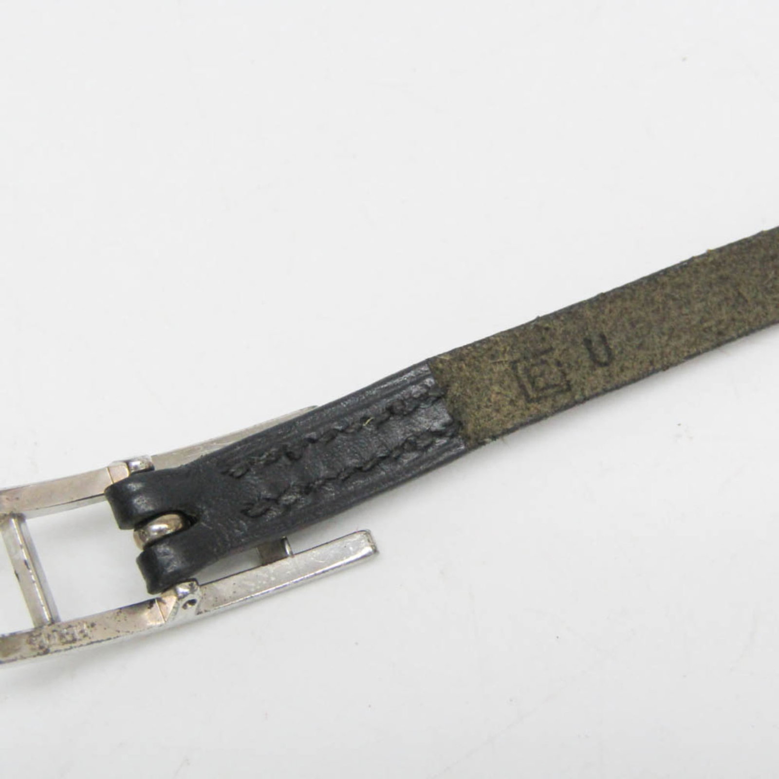 Metal leather bangle Hermes - 11