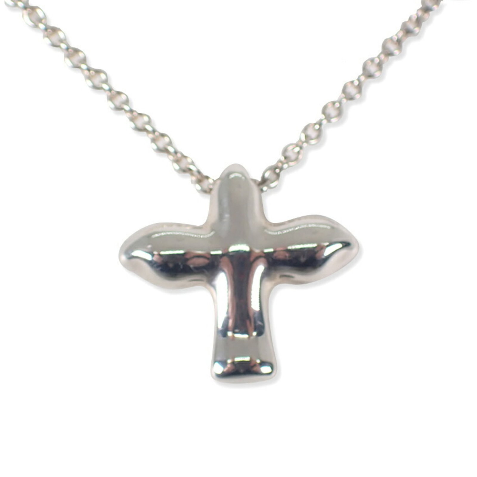 Tiffany 925 Peretti Bird Pendant Necklace: Tiffany 925 Peretti Bird Pendant Necklace Sterling silver pendant necklace featuring the iconic Peretti Bird design from Tiffany, crafted with precision and attention to detail. The 41.5 cm chain