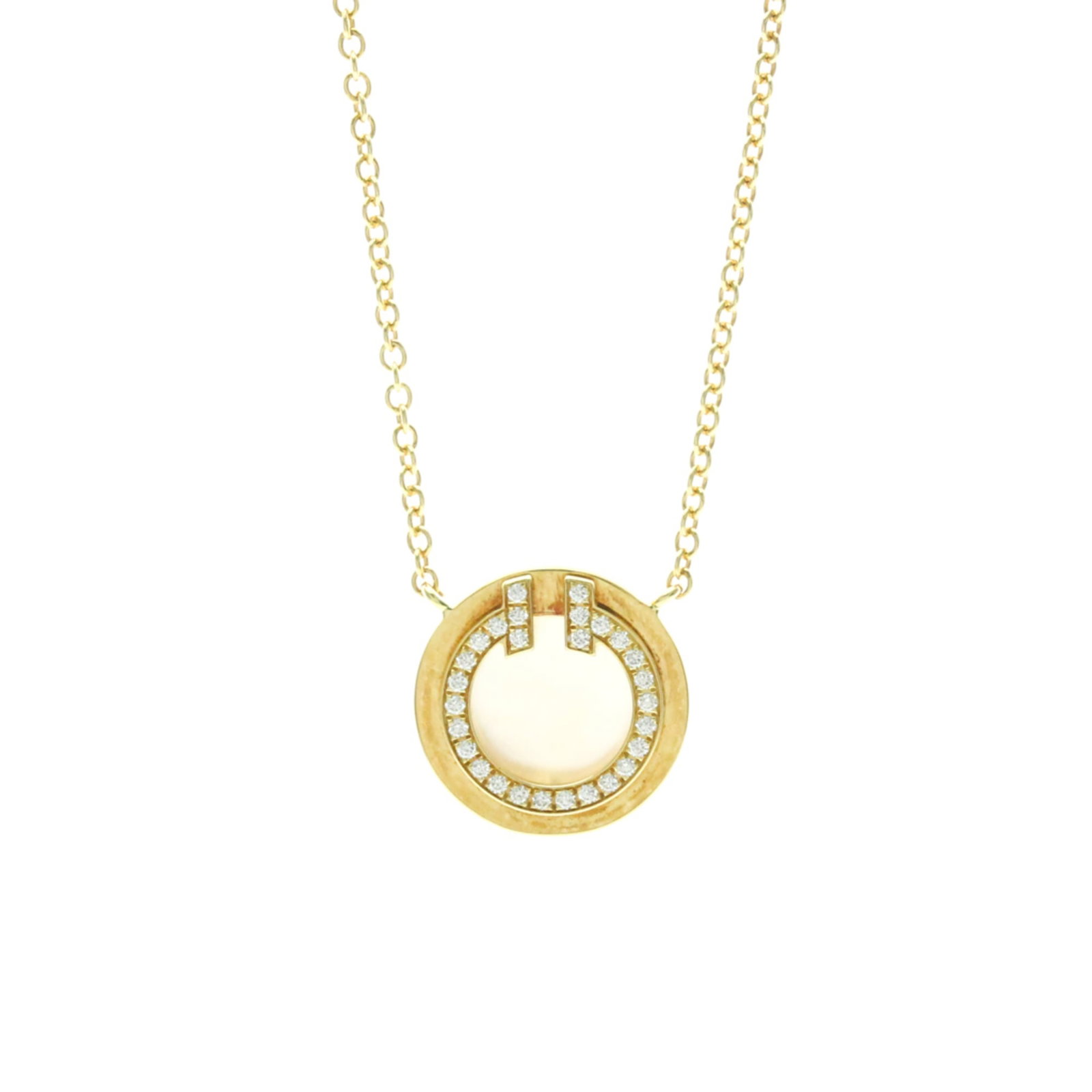 Tiffany Ttwo Circle Diamond Necklace Yellow Gold (18K) Diamond Womenmen Fashion Pendant Necklace: Tiffany Ttwo Circle Diamond Necklace Yellow Gold (18K) Diamond Womenmen Fashion Pendant Necklace Yellow Gold (18K) Diamond Pendant Necklace with a touch of luxury, featuring a beautiful Tiffany Ttwo