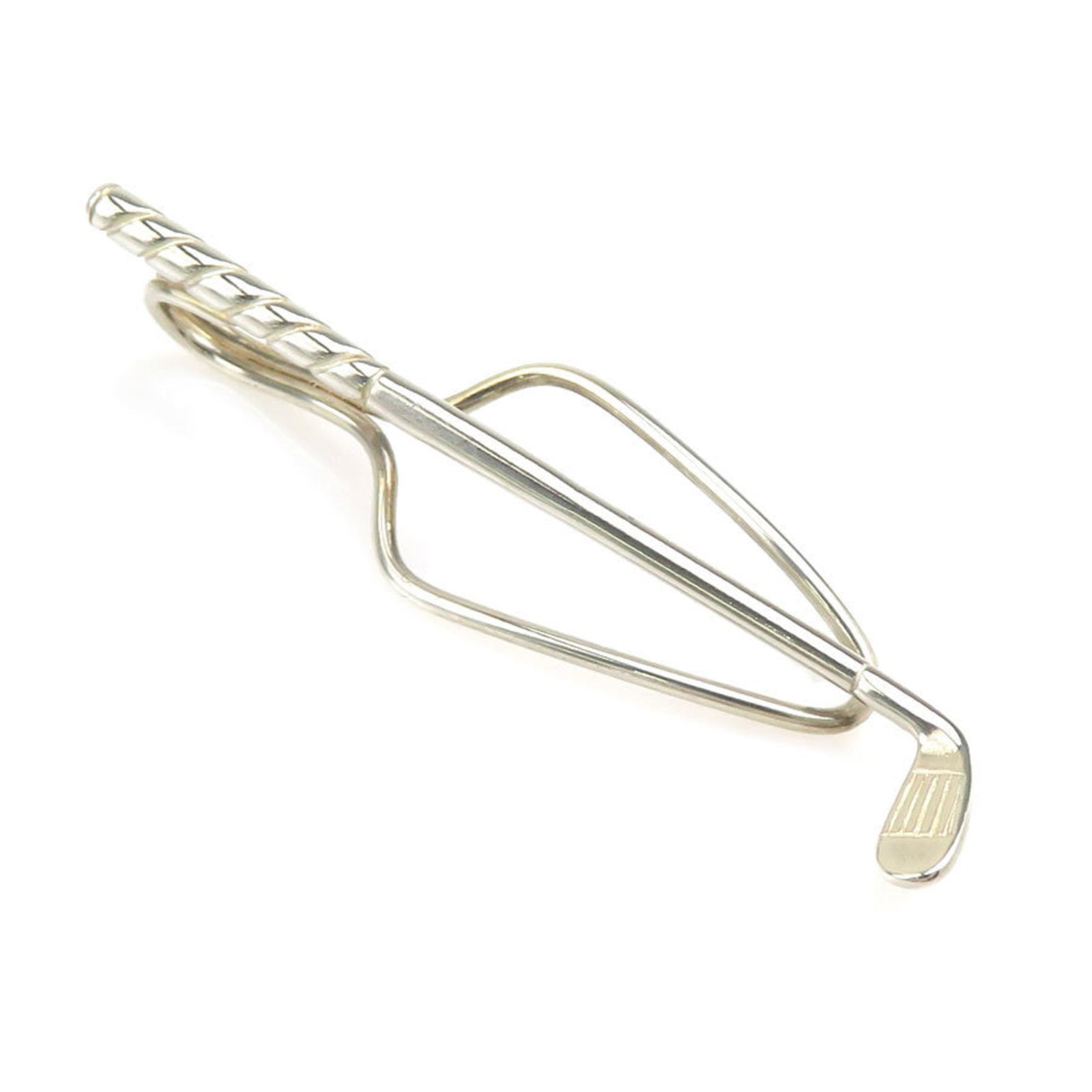 Silver Tie Pin by Tiffany: Silver Tie Pin by Tiffany Silver Tie Pin by Tiffany, made from high-quality silver (925), features a sleek design with subtle wear and minor scratches. The pin measures 15.00mm x 55.00mm and bears the