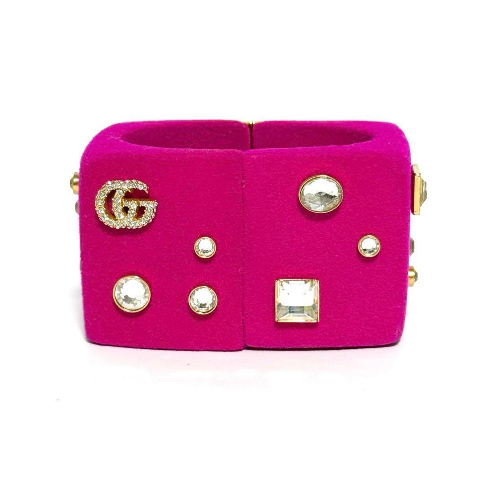Metal Rhinestone Bangle Gucci - 2